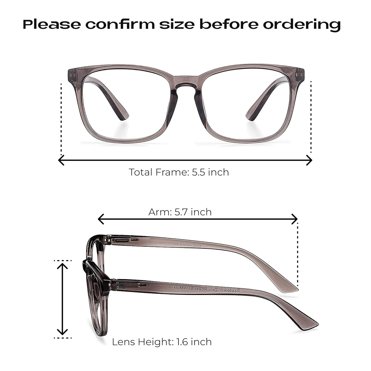 Readerest Lentes de lectura con bloqueo de luz azul (carbón, aumento de 1.25), lentes de lectura para computadora con lente reflectante fina,