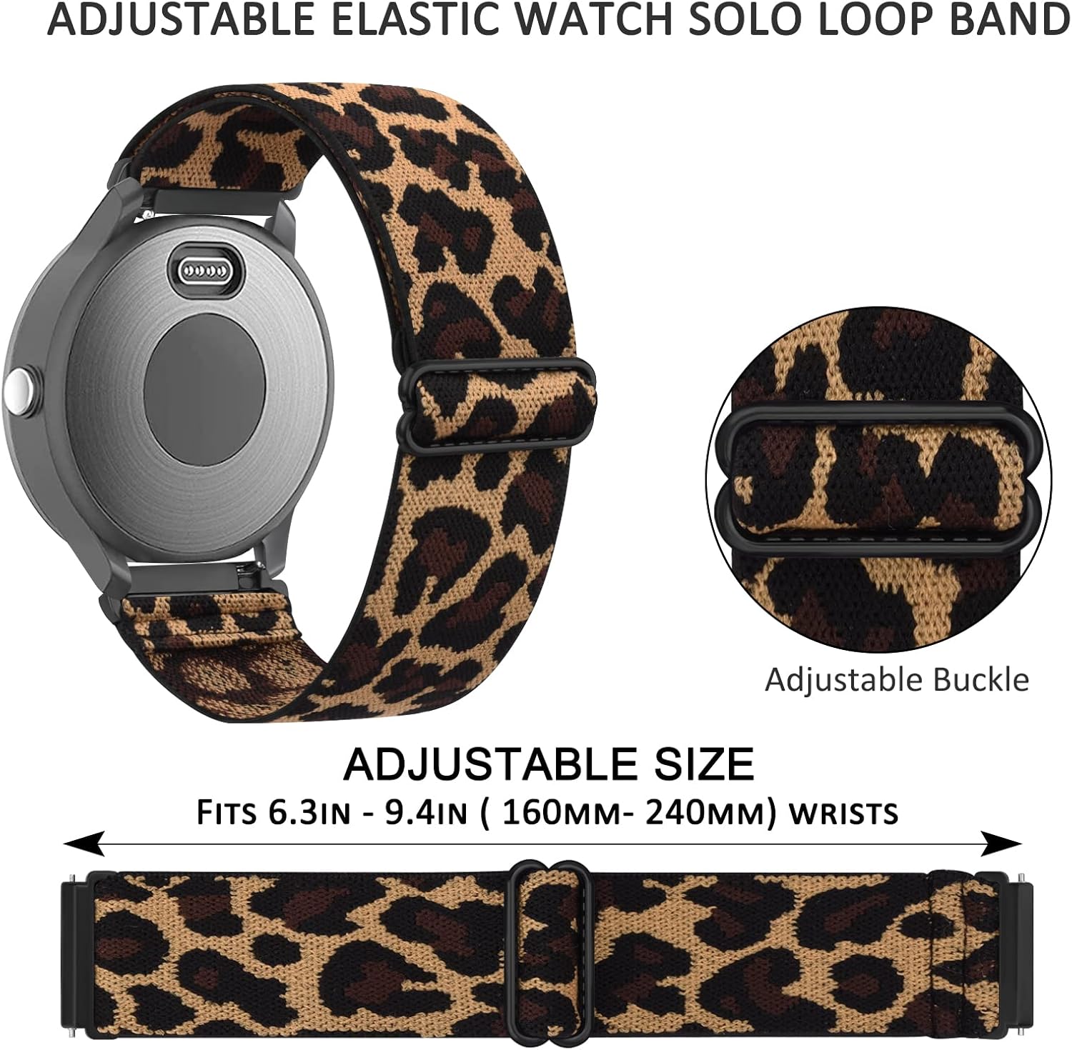 Bandas para Garmin Venu  Venu 2 Plus  Venu Sq Watch Band para mujeres y hombres, paquete de 2 correas de repuesto elásticas suaves ajustables para