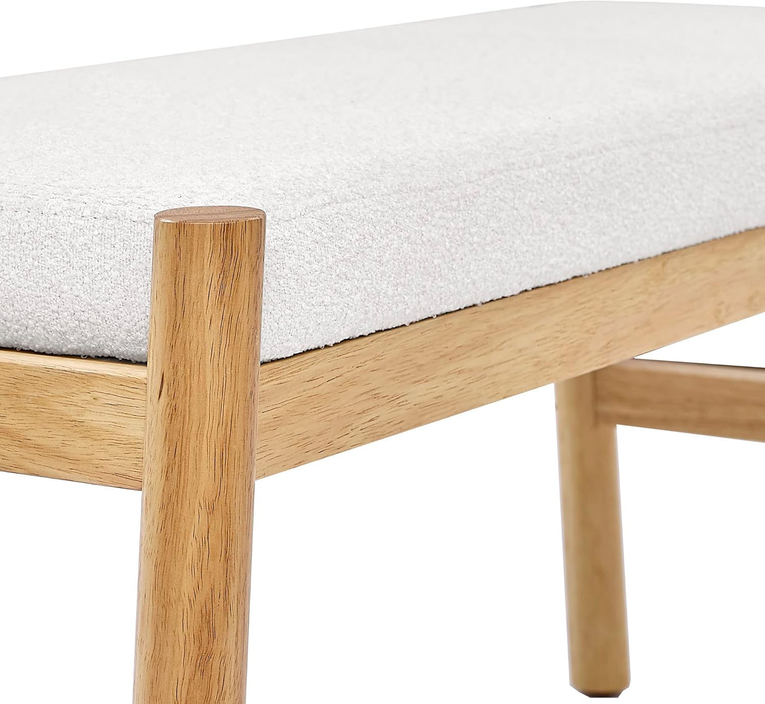 ECLYL Banco de entrada tapizado, banco de dormitorio para el extremo de la cama, banco de comedor con asiento acolchado para cocina, sala de estar,