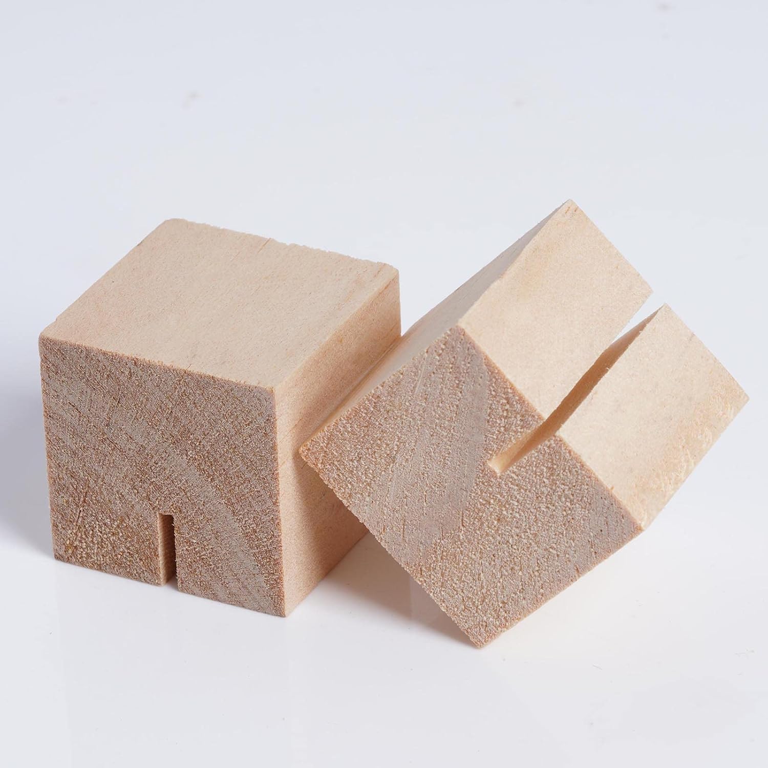 mifengda 20 soportes de madera para tarjetas de lugar, soportes para números de mesa, soportes pequeños para letreros de mesa, soporte para tarjetas