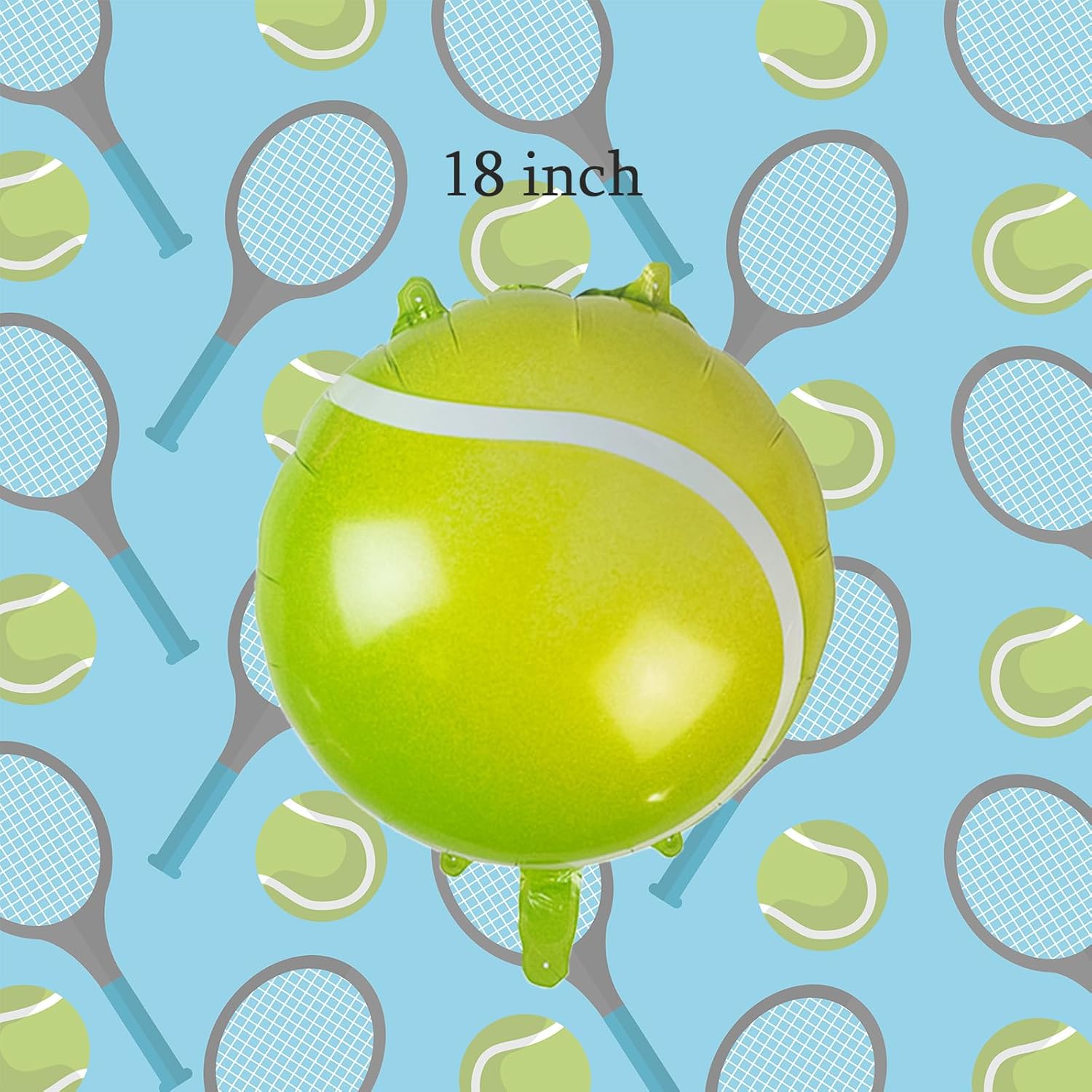 9 globos de fiesta de tenis, globos de papel de aluminio, globos de papel de aluminio de trofeo dorado, globos de estrella verde para hombres,