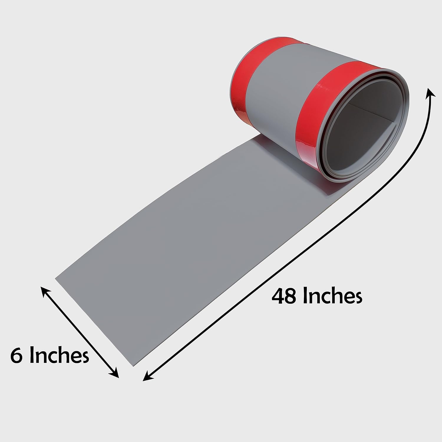 Protectores de parachoques de auto para bricolaje, 6 x 48 pulgadas, resistentes protectores de parachoques de goma autoadhesivos para automóviles,