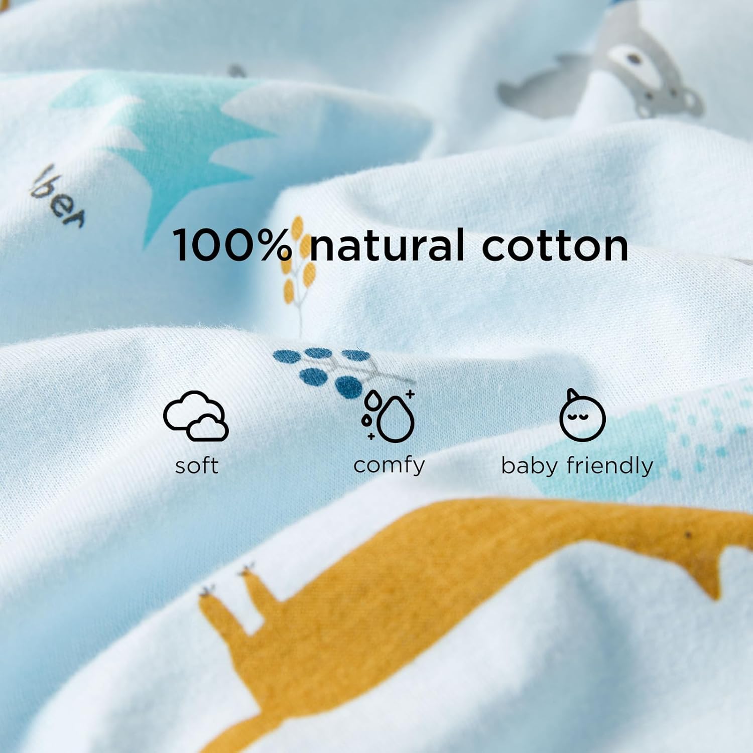 Duomiaomiao Paquete de 2 sacos de dormir TOG para niños de 24 a 36 meses, 100% algodón, ligero, con pies, transpirable y cómoda manta para niños