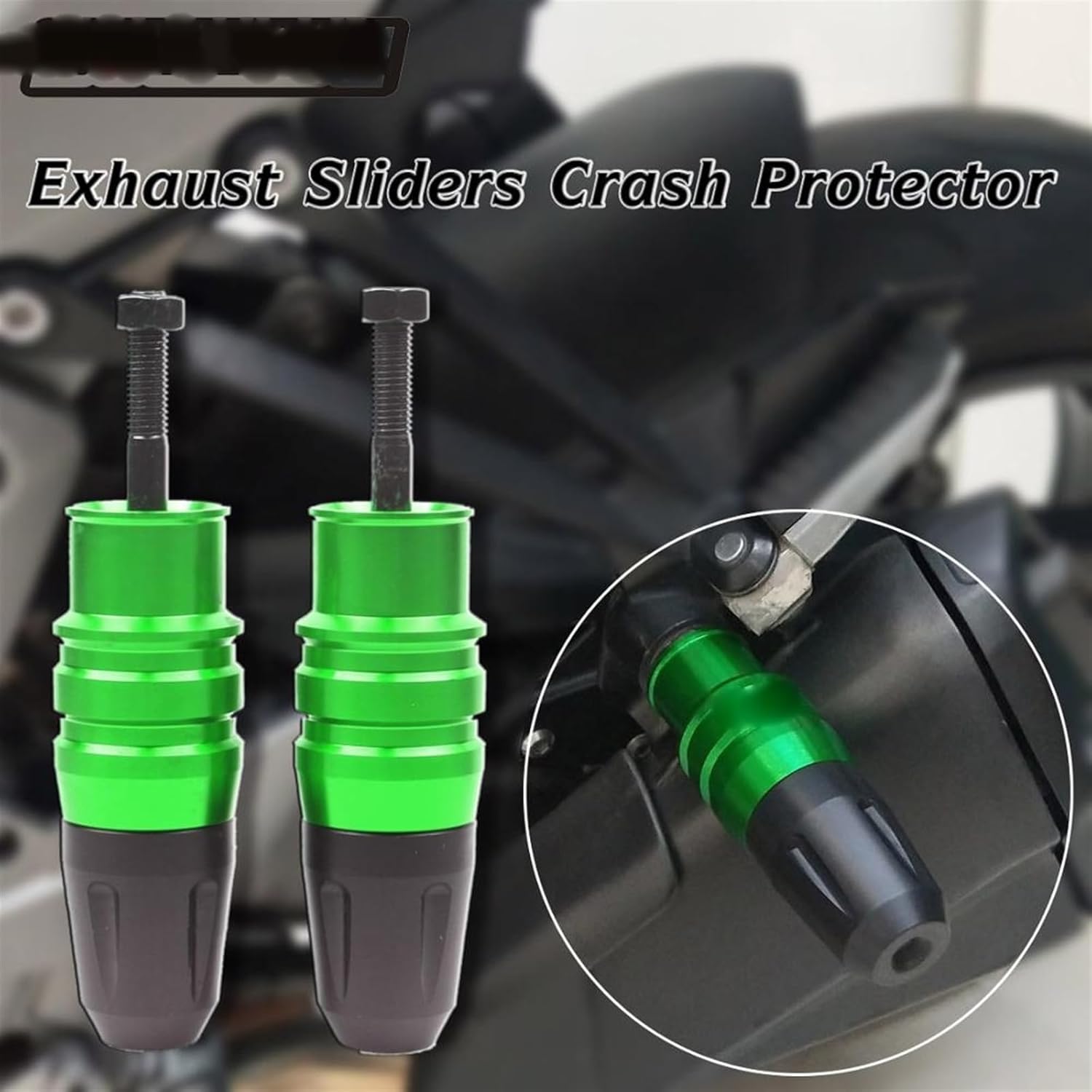 Frame Slider Anti Crash Caps Exhaust Sliders Motorcycle Accessories for Kawasaki Z650 Z800 Z900 Z900RS Z1000 Z1000SX Falling Protector (Color  Blue,