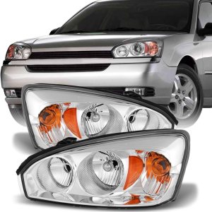 AKKON – Compatible con Chevy Malibu 2004-2007 2008 Malibu Classic LSLT Modelo tipo halógeno Par de faros delanteros cromados izquierdo+derecho AKKON – Compatible con Chevy Malibu 2004-2007 2008 Malibu Classic LSLT Modelo tipo halógeno Par de faros delanteros cromados izquierdo+derecho