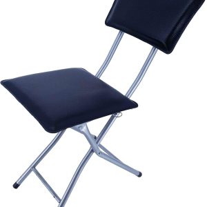 UNIWARE Silla Plegable Cuadrada, 12.2×19.3×30.7, Negro UNIWARE Silla Plegable Cuadrada, 12.2×19.3×30.7, Negro