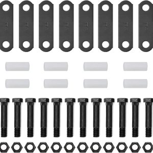 Qagea Kit de grilletes de remolque, grilletes de remolque, kit de remolque de eje tándem apto para resorte de doble ojo (ejes de 3,500 libras-7,200 Qagea Kit de grilletes de remolque, grilletes de remolque, kit de remolque de eje tándem apto para resorte de doble ojo (ejes de 3,500 libras-7,200