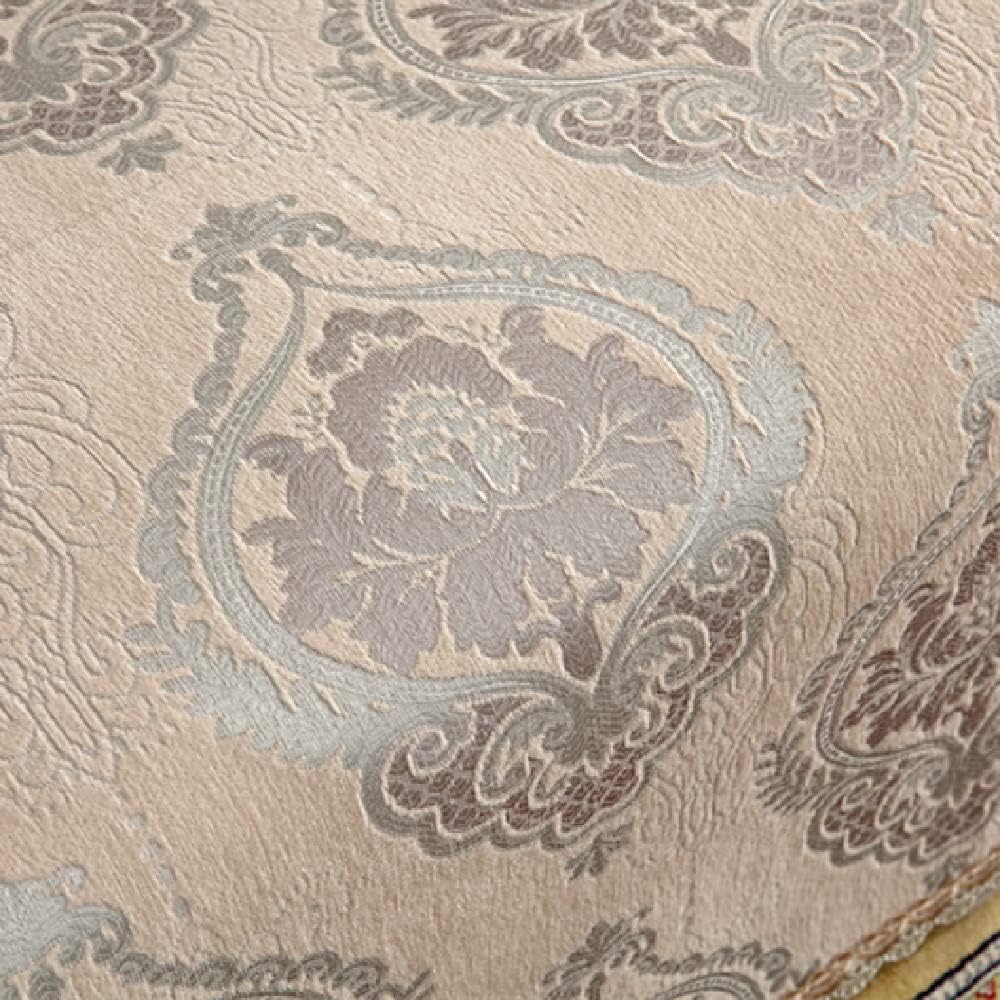 Amidoudou Funda de sofá europea de felpilla jacquard de lujo para sofá biplaza, sofá modular en forma de L (gris camello, grande, 71 x 102)