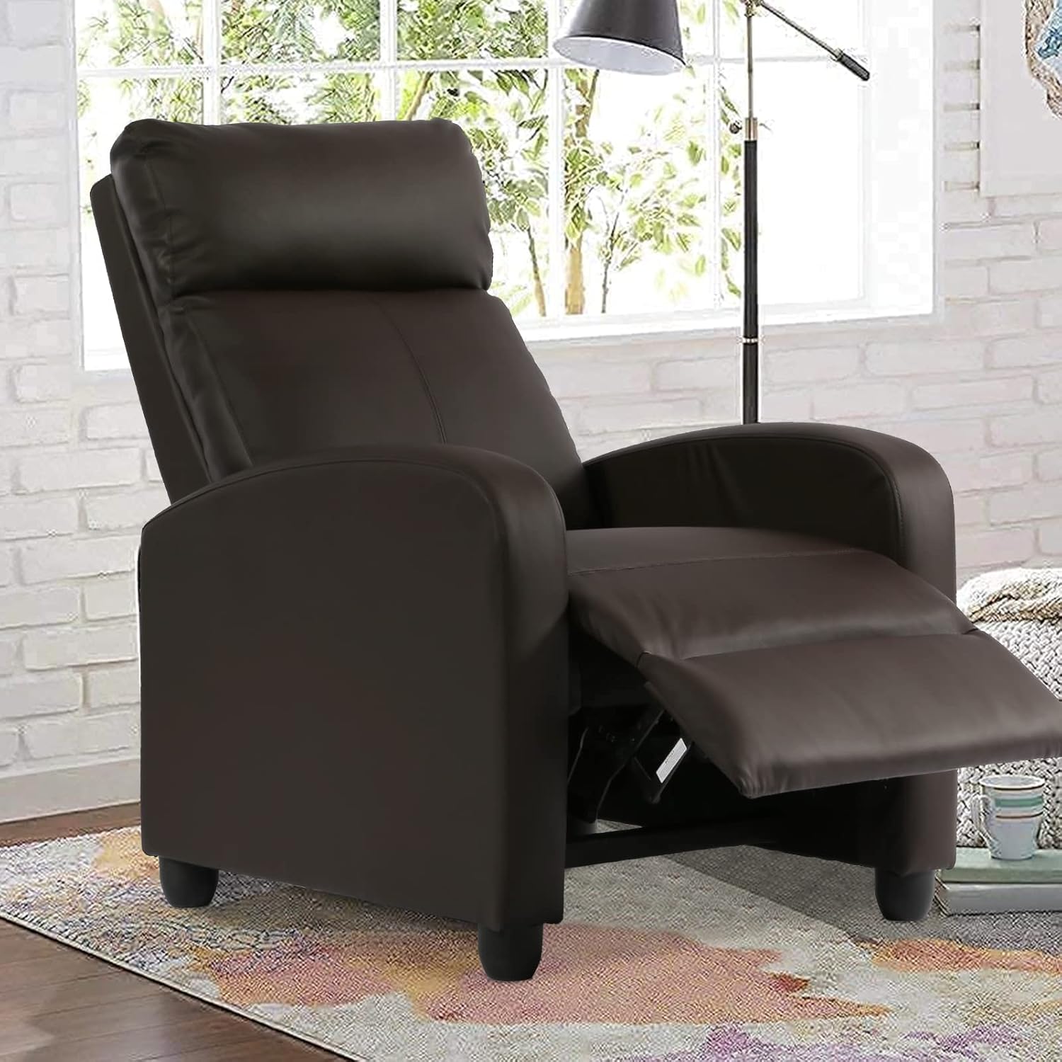 CL.HPAHKL Sillón reclinable moderno reclinable para sala de estar, Winback, sofá individual, silla de lectura, asiento de cine en casa, sillón