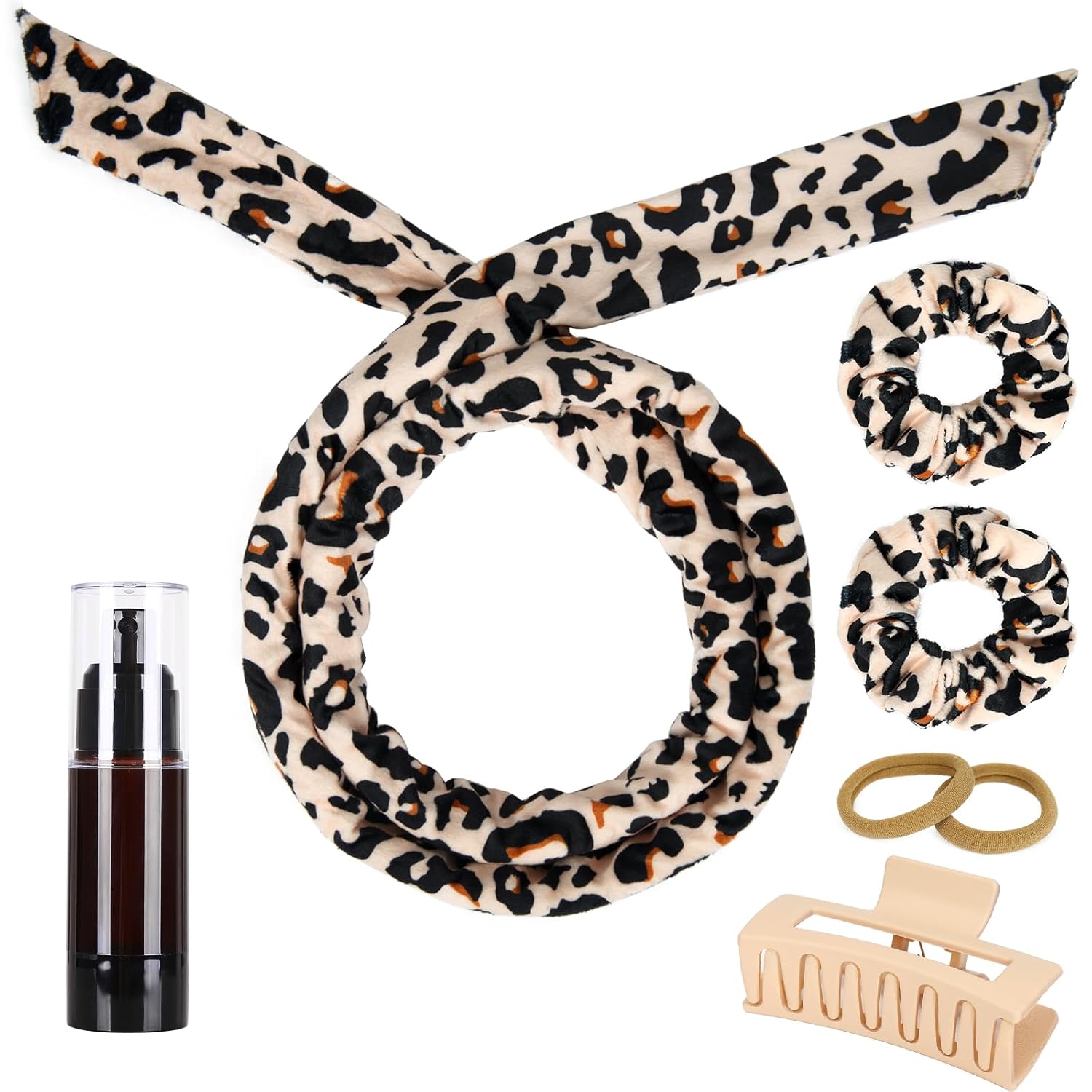 Rizos sin calor para cabello largo sin calor para mujeres rizadores sin calor durante la noche, rizadores de pelo para dormir en rodillos de pelo,