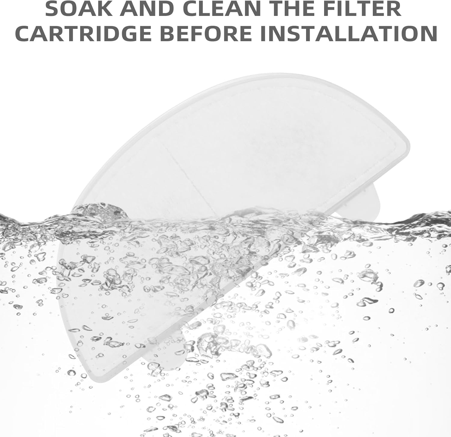 Paquete de 6 filtros de fuente de agua para gatos, filtros de repuesto para bombas inalámbricas WF20CF20, fuente de agua para gatos, dispensador de
