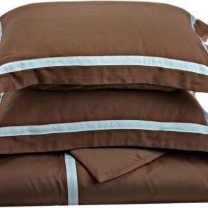 SUPERIOR Funda de edredón de algodón de 300 hilos, calidad hotelera, tamaño individualindividual XL, color azul cielo, juego de 2 piezas SUPERIOR Funda de edredón de algodón de 300 hilos, calidad hotelera, tamaño individualindividual XL, color azul cielo, juego de 2 piezas