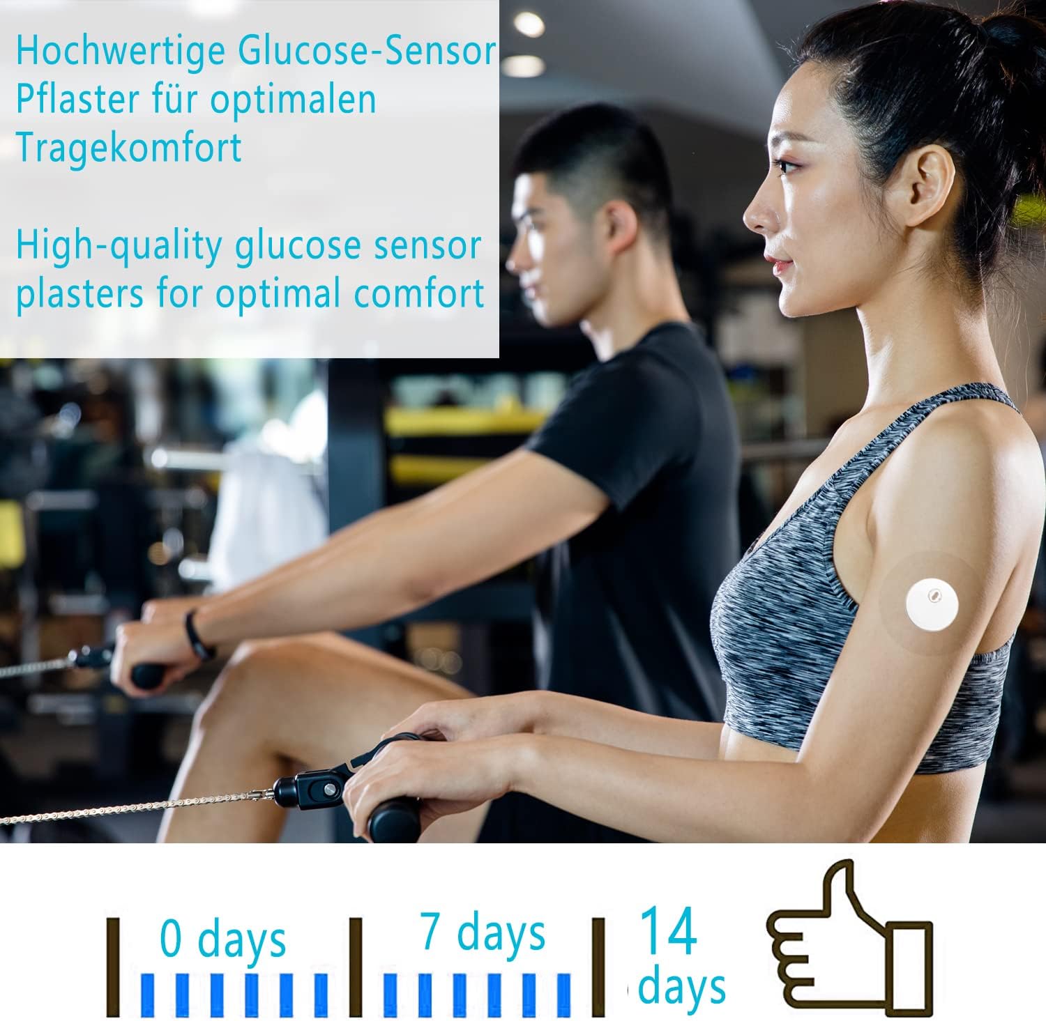 Fundas para sensor Libre 3, impermeables, paquete de 40 parches adhesivos de estilo libre, cinta transparente precortada CGM que dura hasta 14 días,