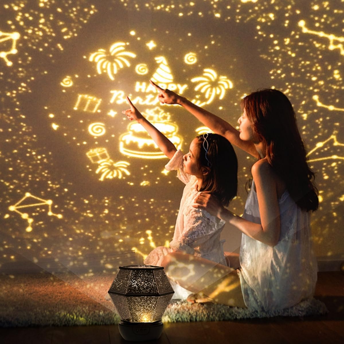 12 juegos de películas, proyector de estrellas para niños, proyector de galaxia para dormitorio, lámpara de planetario de estrella de cielo