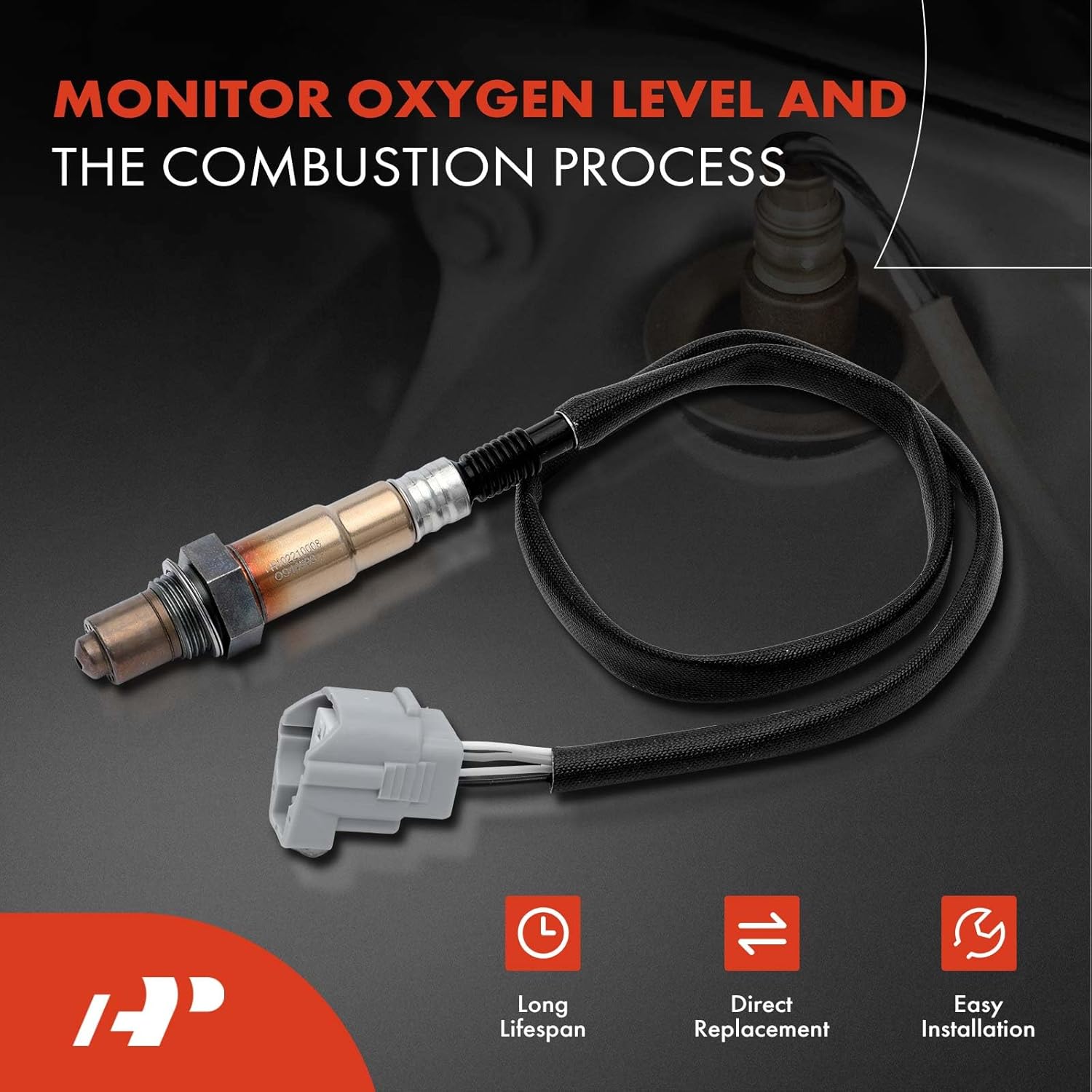A-Premium Sensor de oxígeno O2 compatible con Mazda CX-9 2019-2021 L4 2.5L, CX-5 2013-2016 2019-2021 L4 2.0L 2.5L, corriente abajo, repuesto #