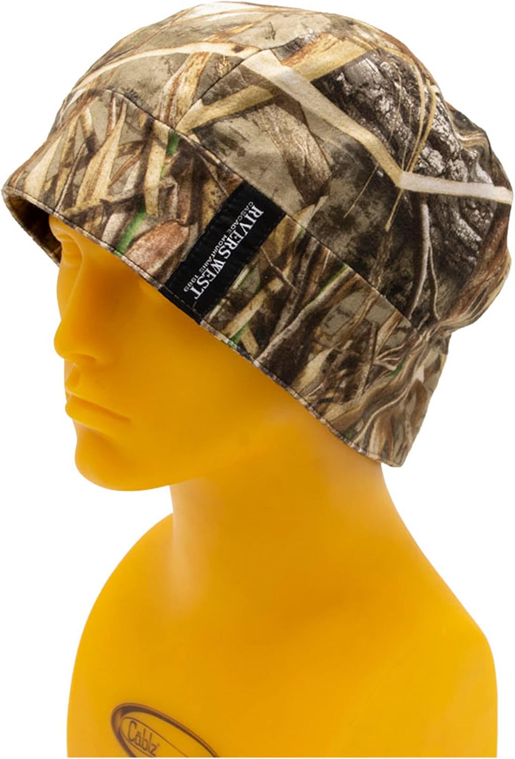 Gorra de calavera reversible color naranja