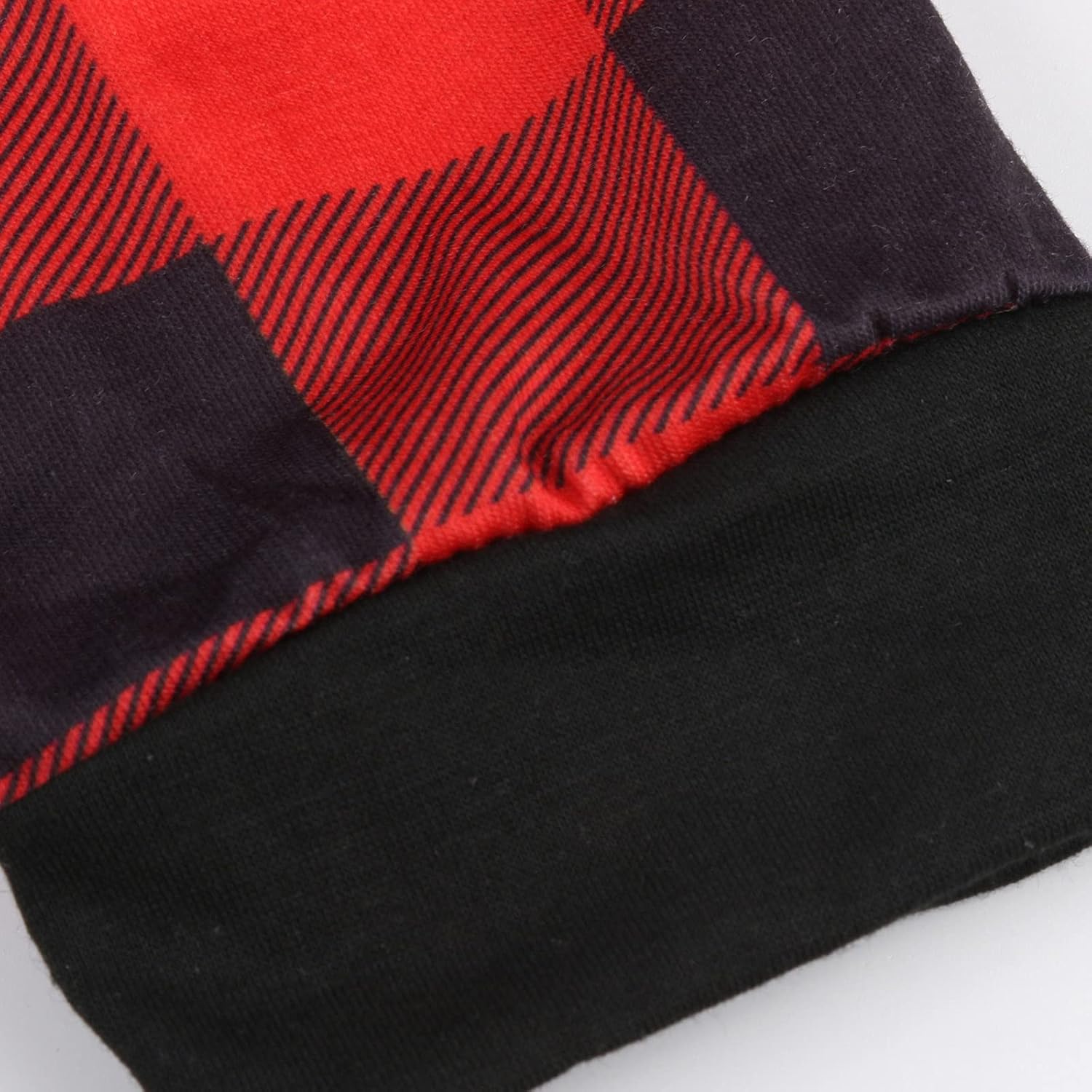 JEGULV Pijamas de Navidad para la familia 2024 de manga larga con divertidas camisetas impresas y pantalones a cuadros, conjuntos de pijamas de