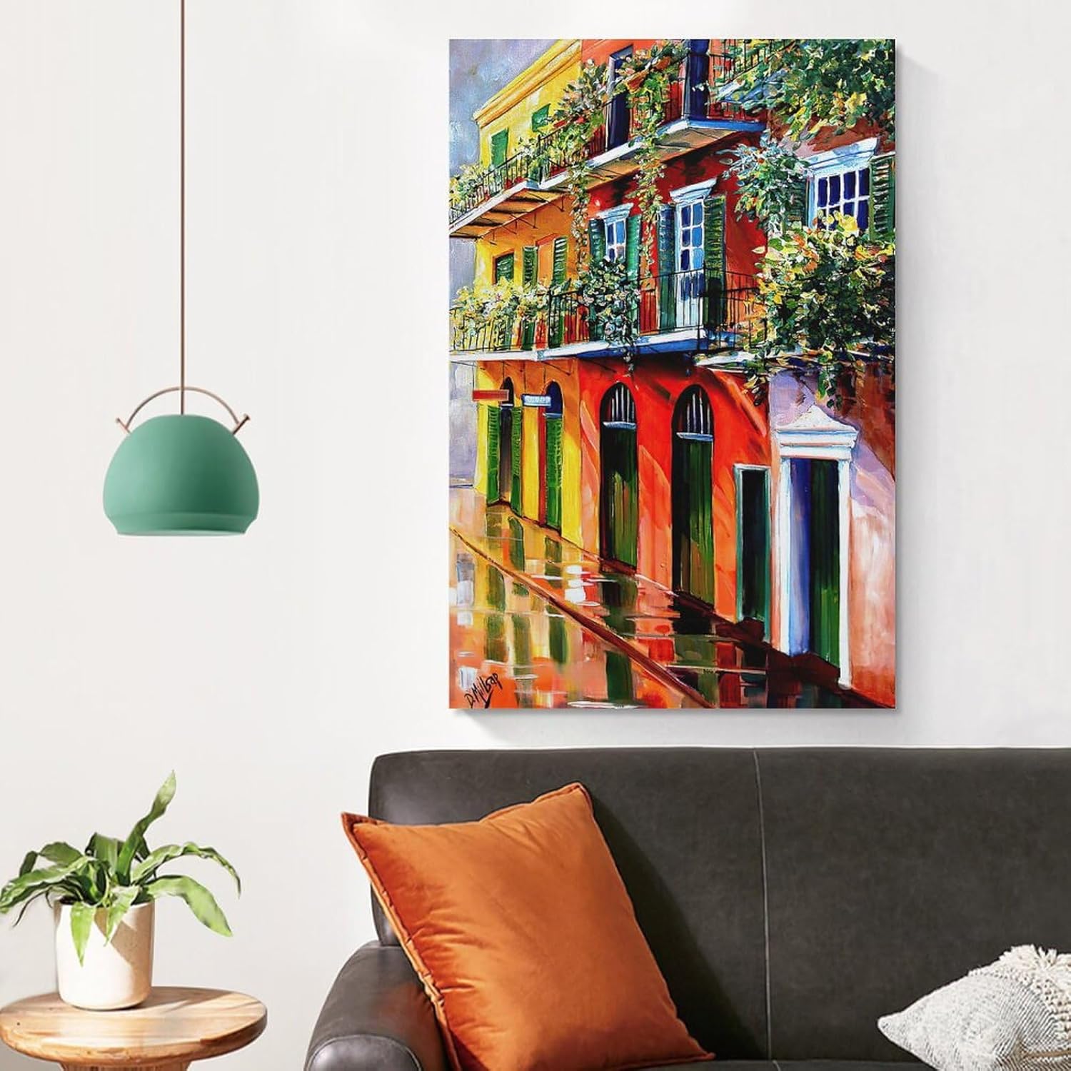 THAELY Diane Millsap – Lienzo impreso con diseño de Dacian French Quarter Sunshine para decoración de pared de granja, póster artístico para