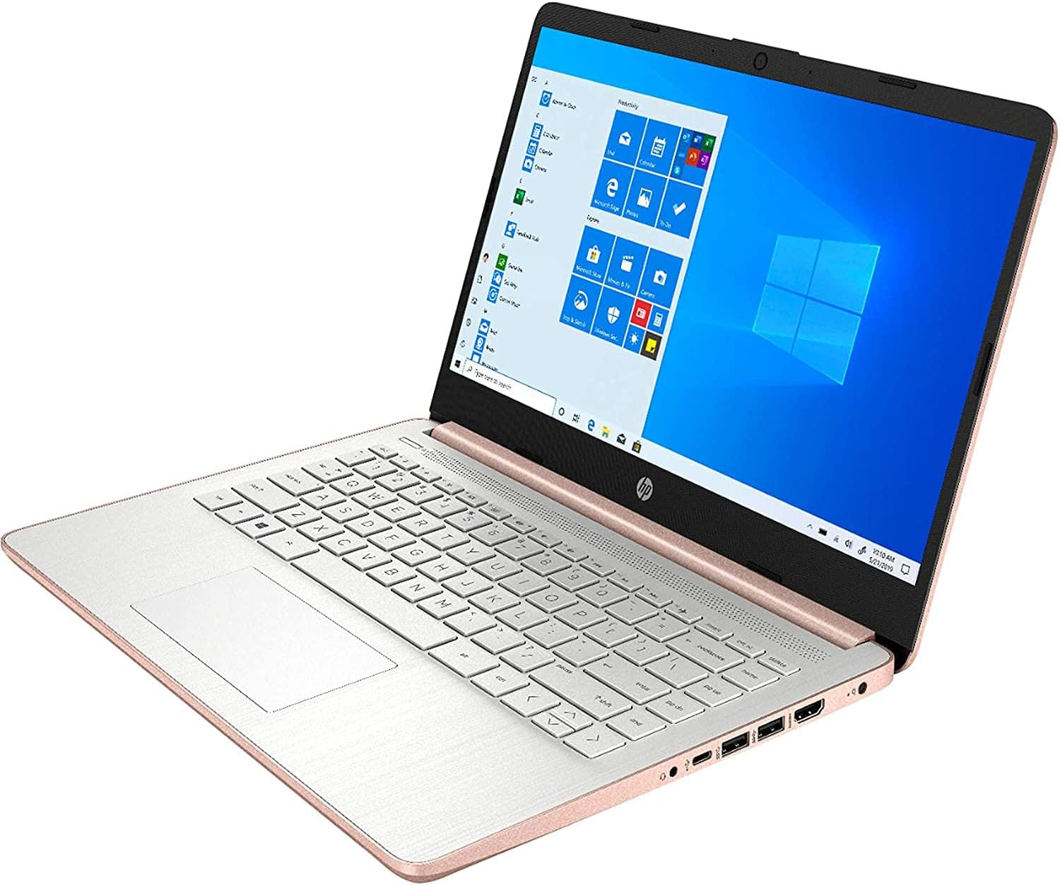 Laptop HP de 14 pulgadas, Intel 2-Core N4020, 8 GB de RAM, 128 GB de almacenamiento (64 GB eMMC+ Micro SD), 1 año Office, paquete de 10 unidades con