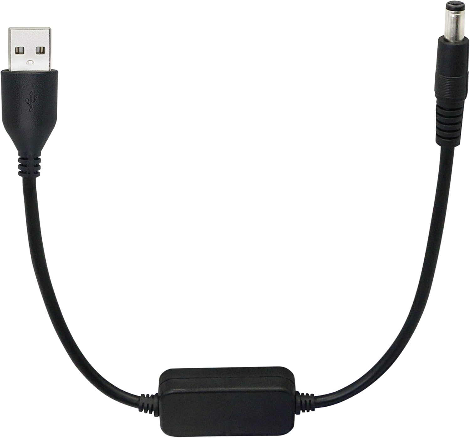 SinLoon Convertidor USB de 11.8 pulgadas a CC de 12 V, convertidor de voltaje elevador, cable de alimentación para cámara, lámpara de escritorio,