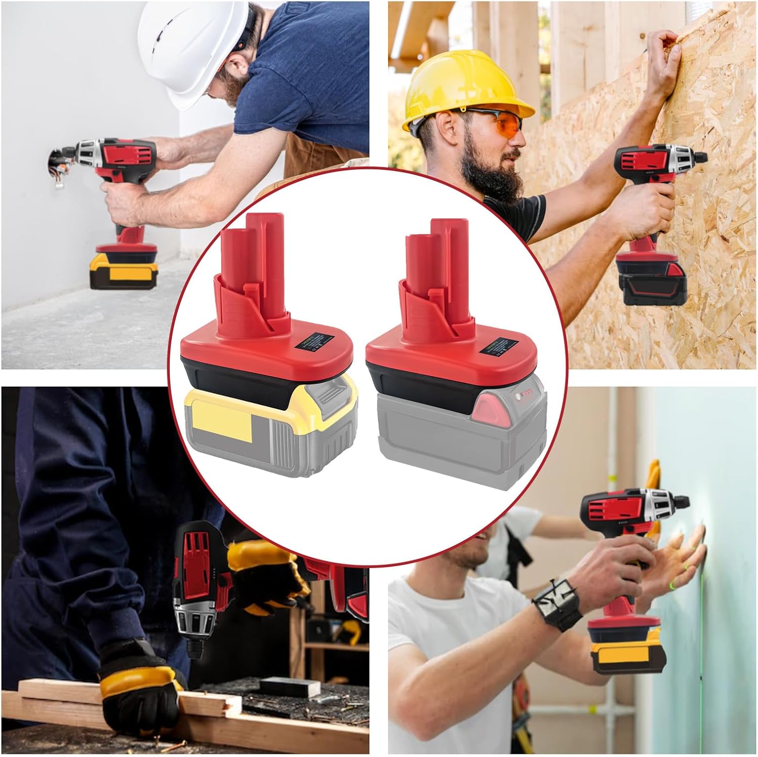 Convertidor de adaptador de batería M12 para batería Dewalt de 20 V 60 V a Milwaukee 12 V, repuesto para batería Milwaukee M12 48-11-2410 48-11-2411