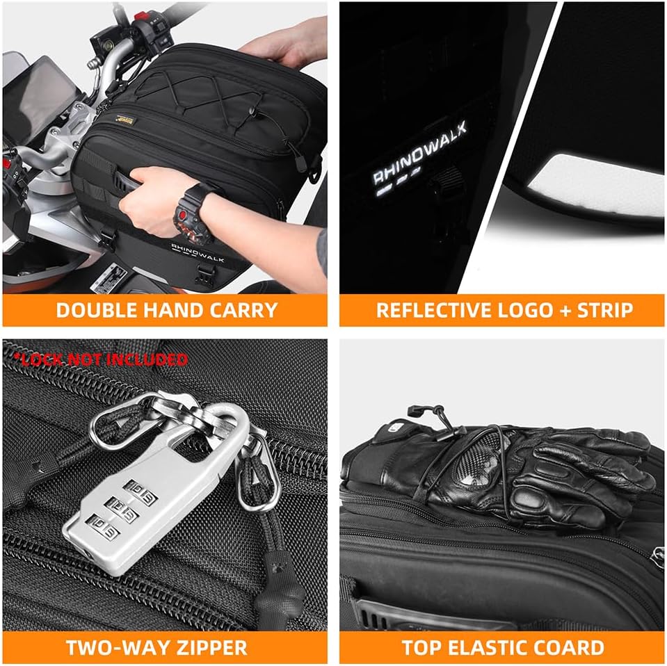 Rhinowalk Scooter motocicleta tanque bolsas pedal bolsa de herramientas delantera para Honda X-ADV 750cc ala NSS 350CCYAMAHA XMAX TMAX SYM TMAX ADV
