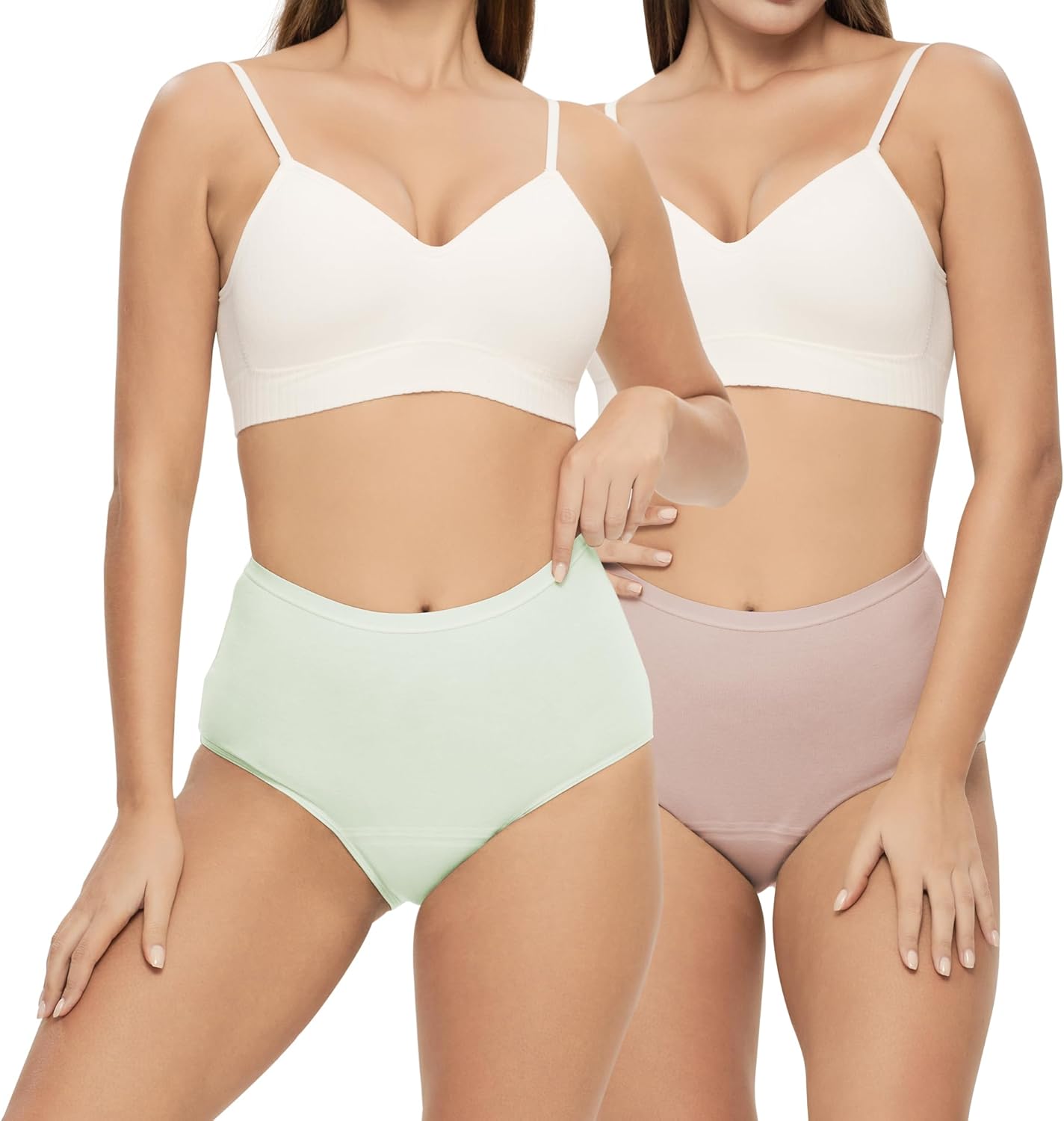 Ropa interior para incontinencia para mujer, lavable, a prueba de fugas, ropa interior de algodón de cintura alta de 1.7 fl oz para fugas de vejiga