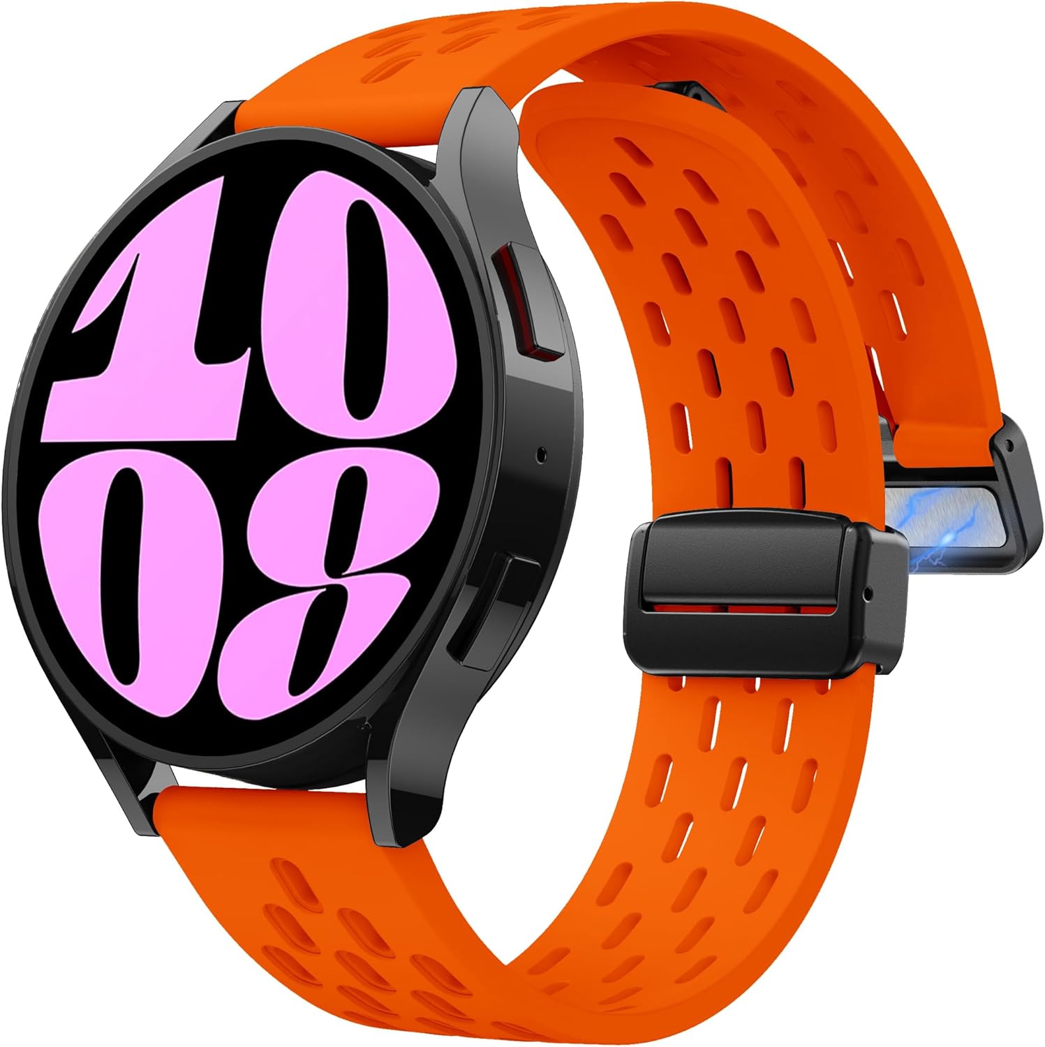 MAKCPOIMER Correas deportivas magnéticas de 0.866 pulgadas compatibles con Samsung Galaxy Watch 3 de 1.772 pulgadasGalaxy Watch 1.811 pulgadasGear