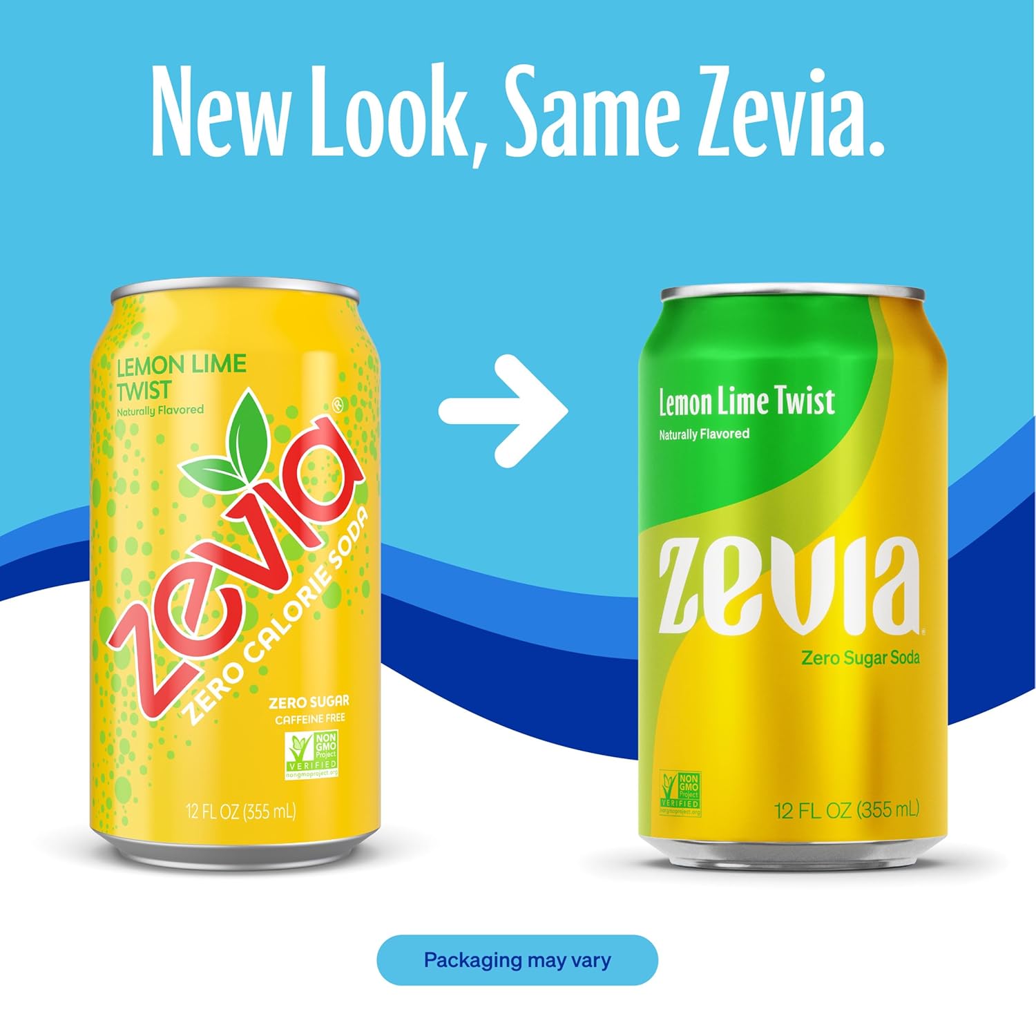 Zevia Soda Zero Calorie, Lemon Lime Twist, latas de 12 onzas (paquete de 6)