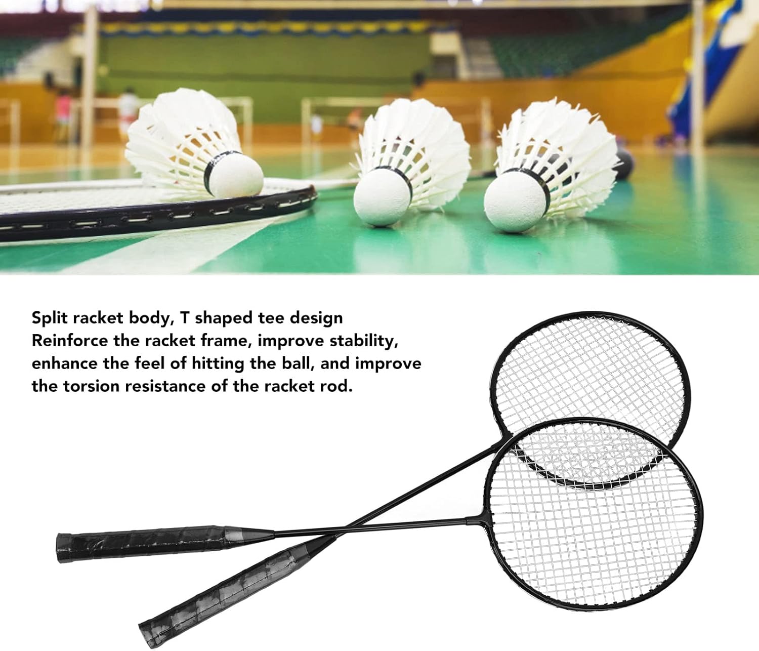 Juego de raquetas de bádminton para juegos de patio trasero al aire libre, juego recreativo, principiantes, raqueta de bádminton de aleación de
