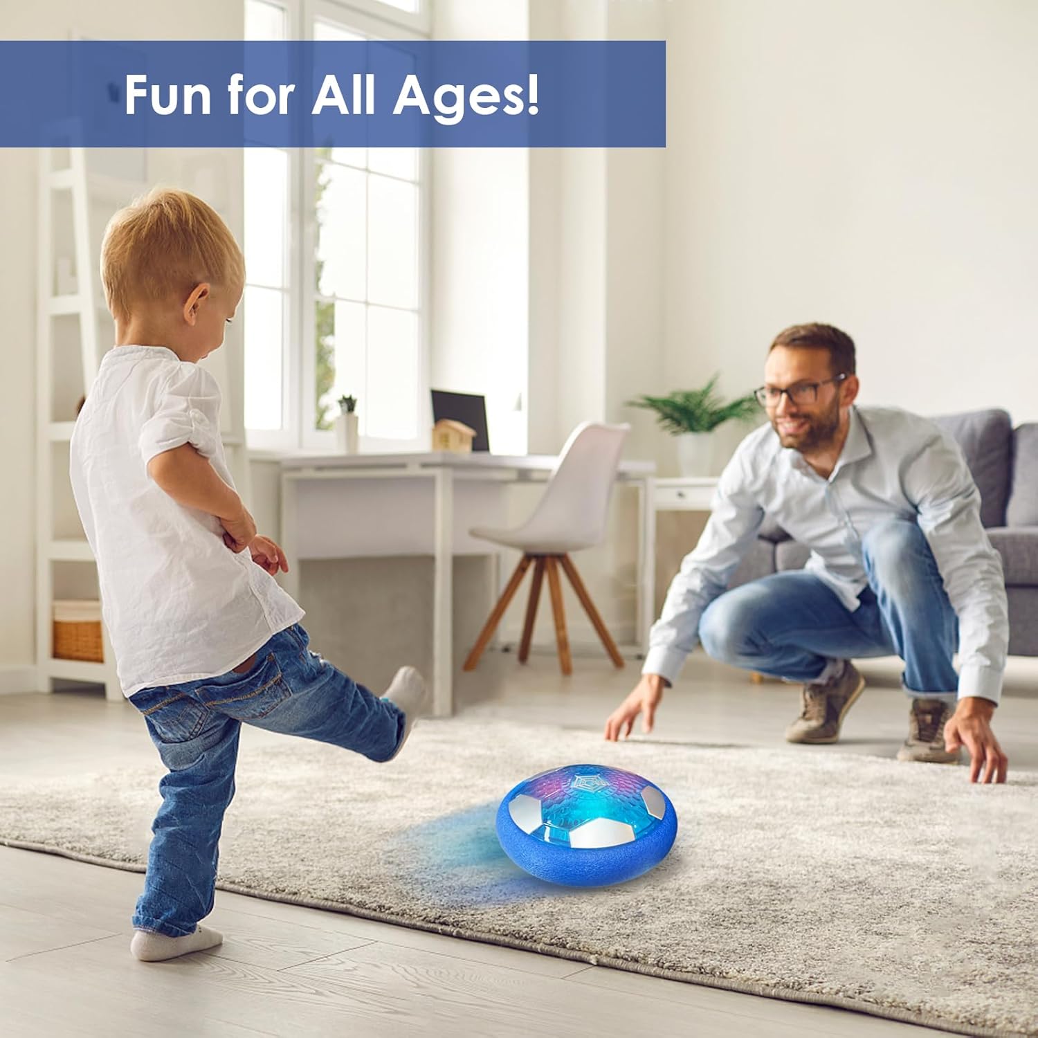 BaLaM Pelota de fútbol Hover, juguetes para niños de 3 a 12 años, regalos de cumpleaños de Navidad para niños de 3, 4, 5, 6, 7, 8, 9, 10, 11 años,