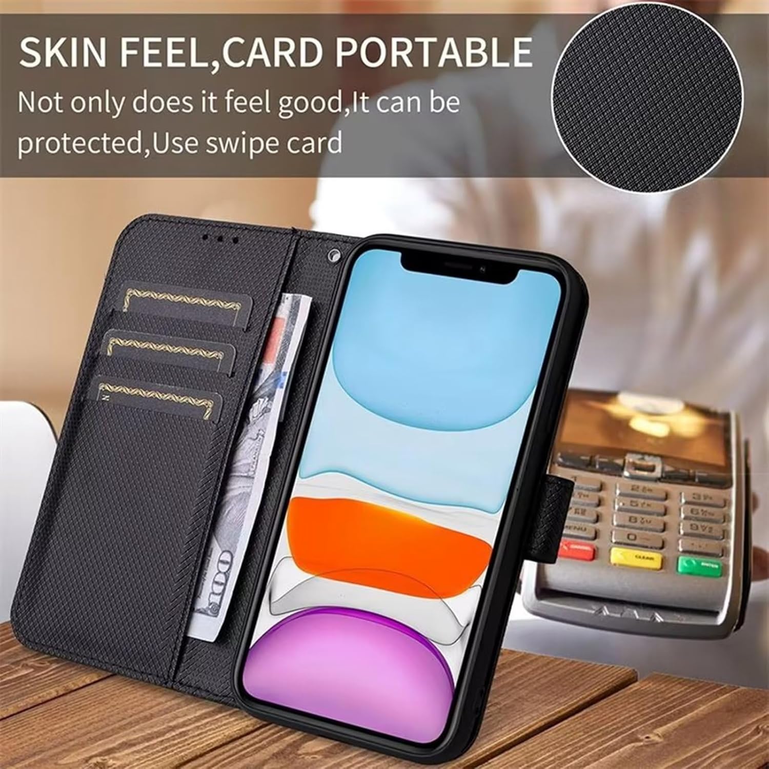 Funda de cuero tipo cartera para Honor X7, funda de piel sintética antideslizante para Honor X7, funda de piel sintética con tapa para Honor X7