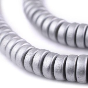 TheBeadChest – Cuentas de madera natural de disco plateado (0.197 x 0.472 in) hilo de cuentas de madera ecológico orgánico para hacer joyas, TheBeadChest – Cuentas de madera natural de disco plateado (0.197 x 0.472 in) hilo de cuentas de madera ecológico orgánico para hacer joyas,