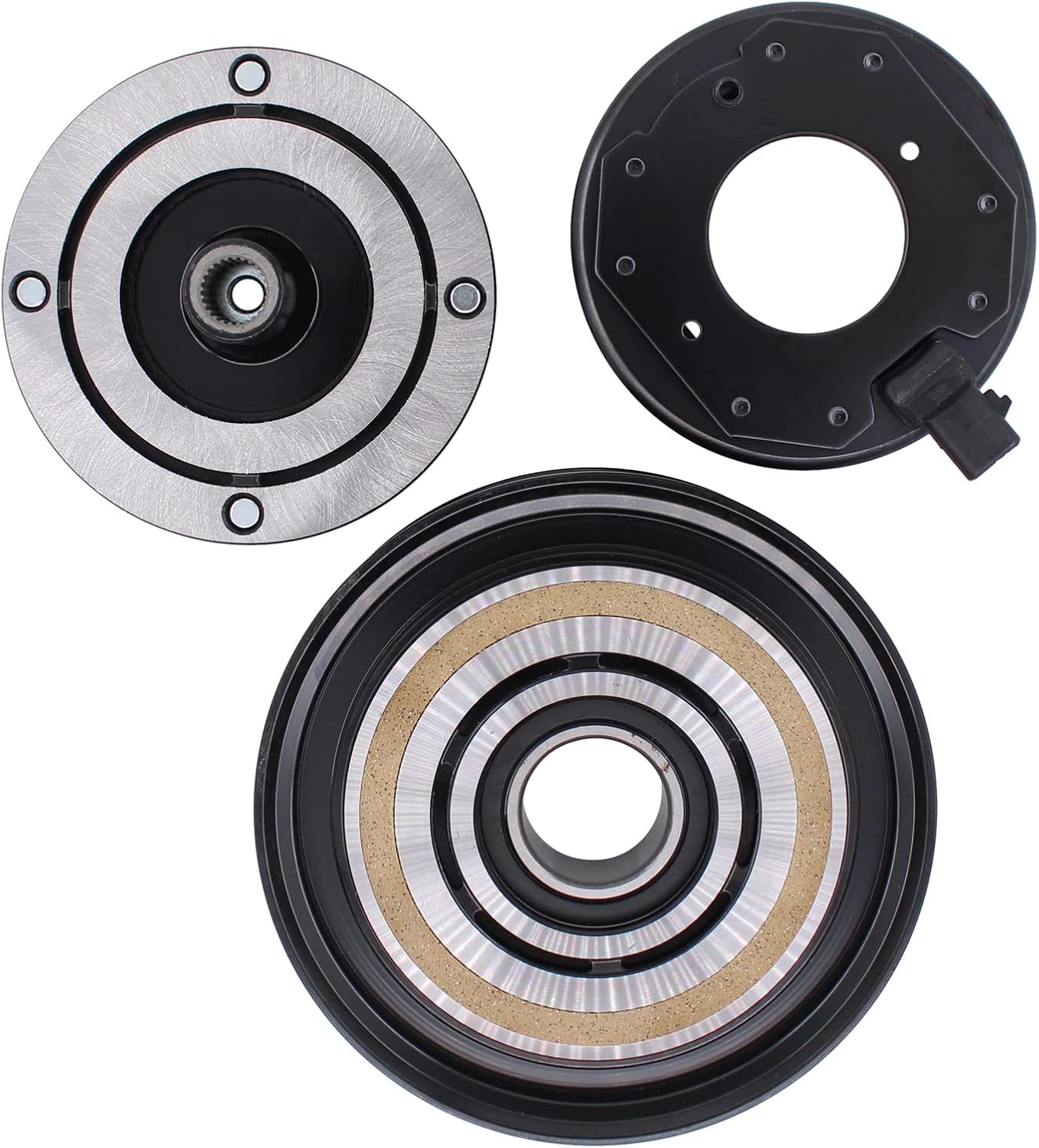 XtremeAmazing Kit de ensamblaje de embrague de compresor de CA AC para Honda Odyssey 3.5L 2005-2007 Pilot Ridgeline Accord Acura TL MDX