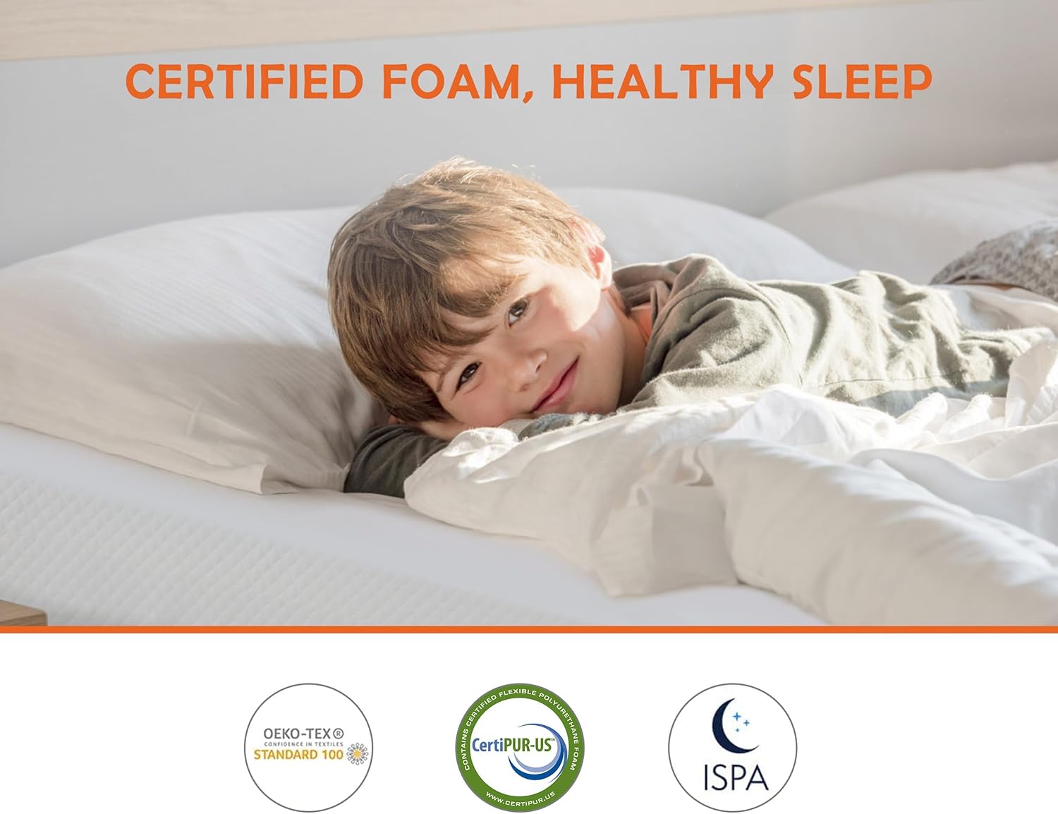 Green Tea King – Colchón refrescante de espuma viscoelástica de gel de 5 pulgadas, certificado CertiPUR-US, para niños y adultos, cama en una caja,