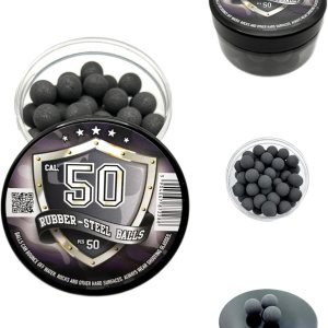 50 bolas de acero de goma dura de alta calidad, 0.10 oz, proyectiles reutilizables pesados, bolas de paintballs para entrenamiento en el hogar y 50 bolas de acero de goma dura de alta calidad, 0.10 oz, proyectiles reutilizables pesados, bolas de paintballs para entrenamiento en el hogar y