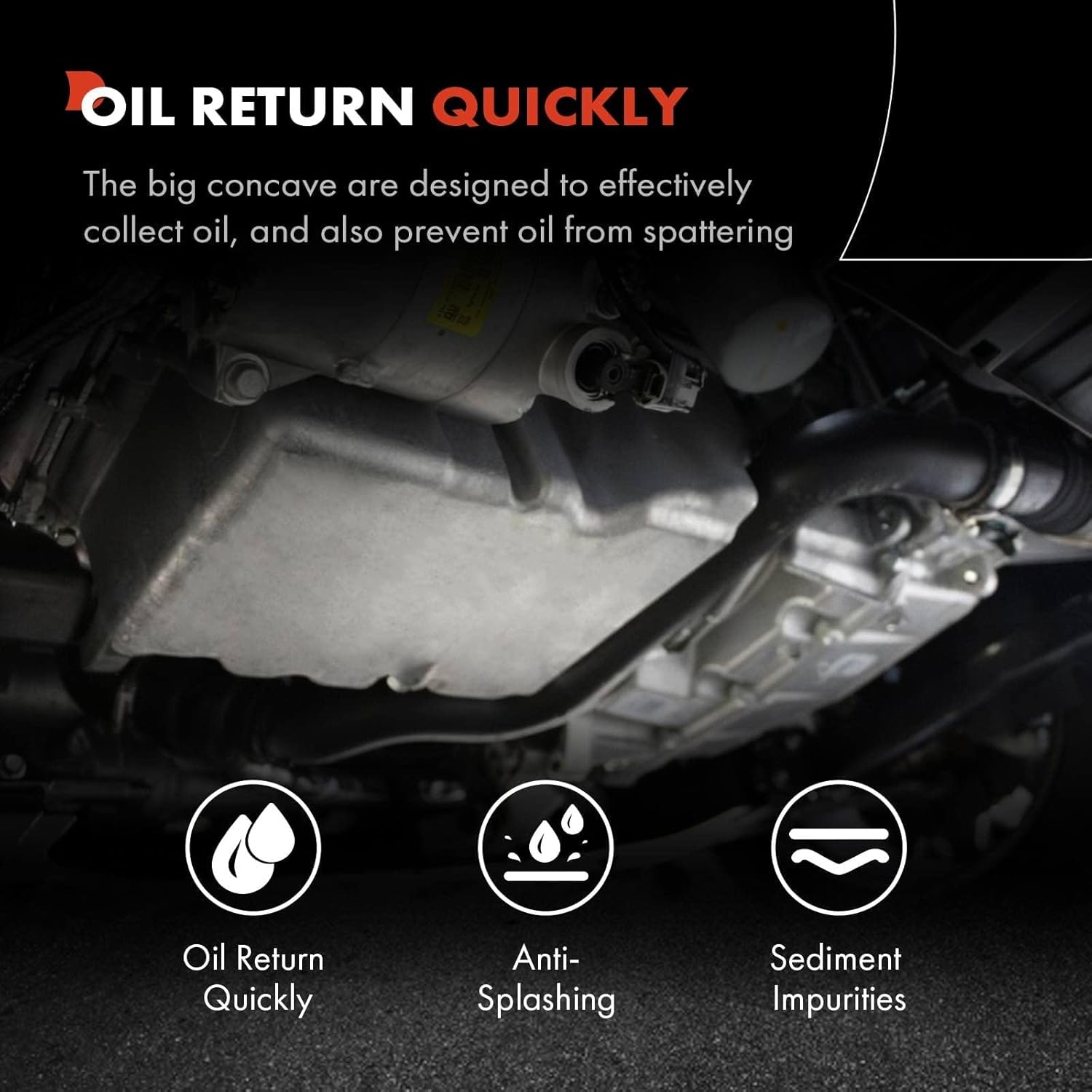 A-Premium Cárter de aceite de motor con tapón de drenaje compatible con Honda Civic 2016-2020 L4 2.0L