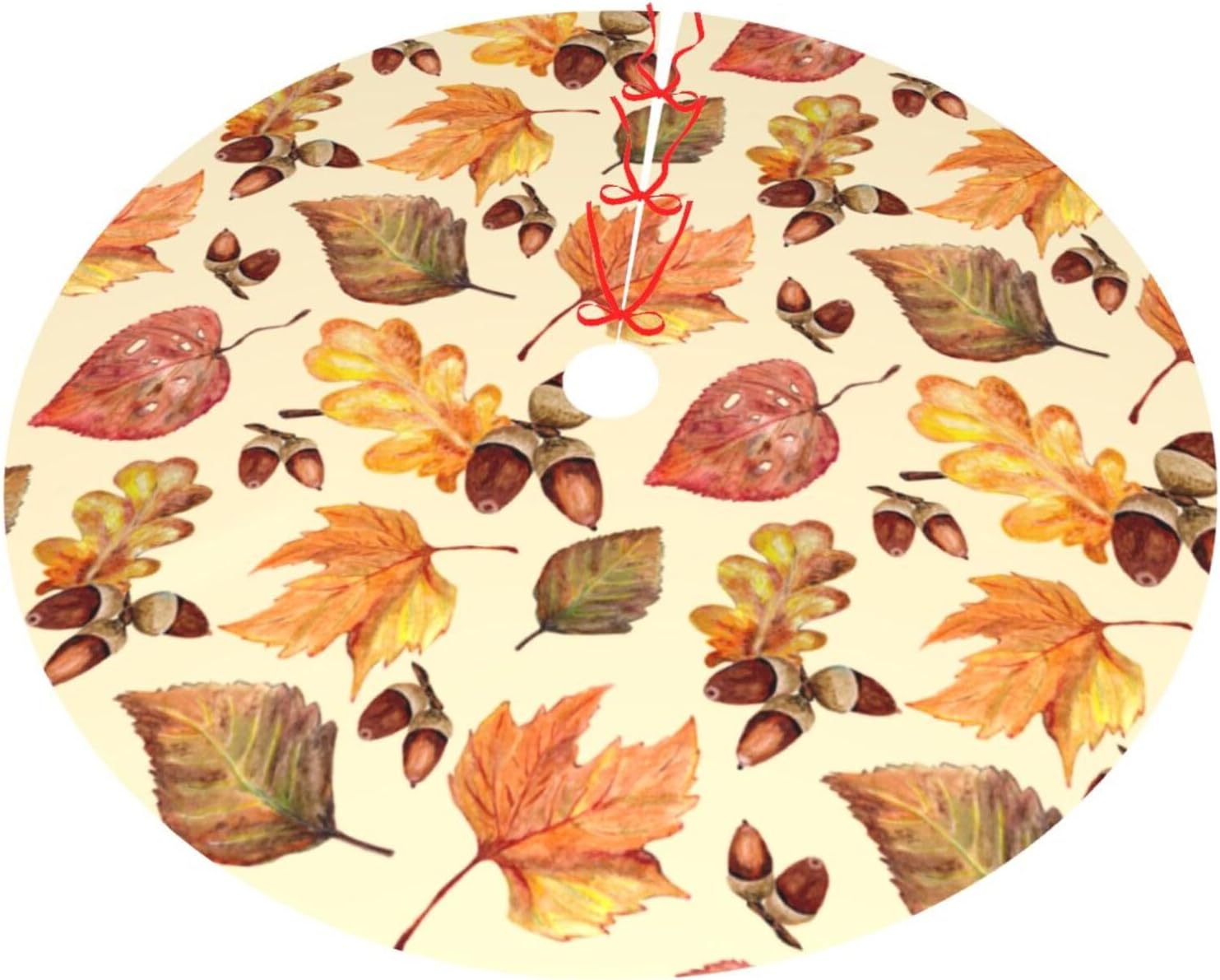 Tapete de 36 pulgadas para falda de árbol de Navidad de cosecha de otoño, suministros divertidos de decoración de fiesta para Navidad, Halloween,