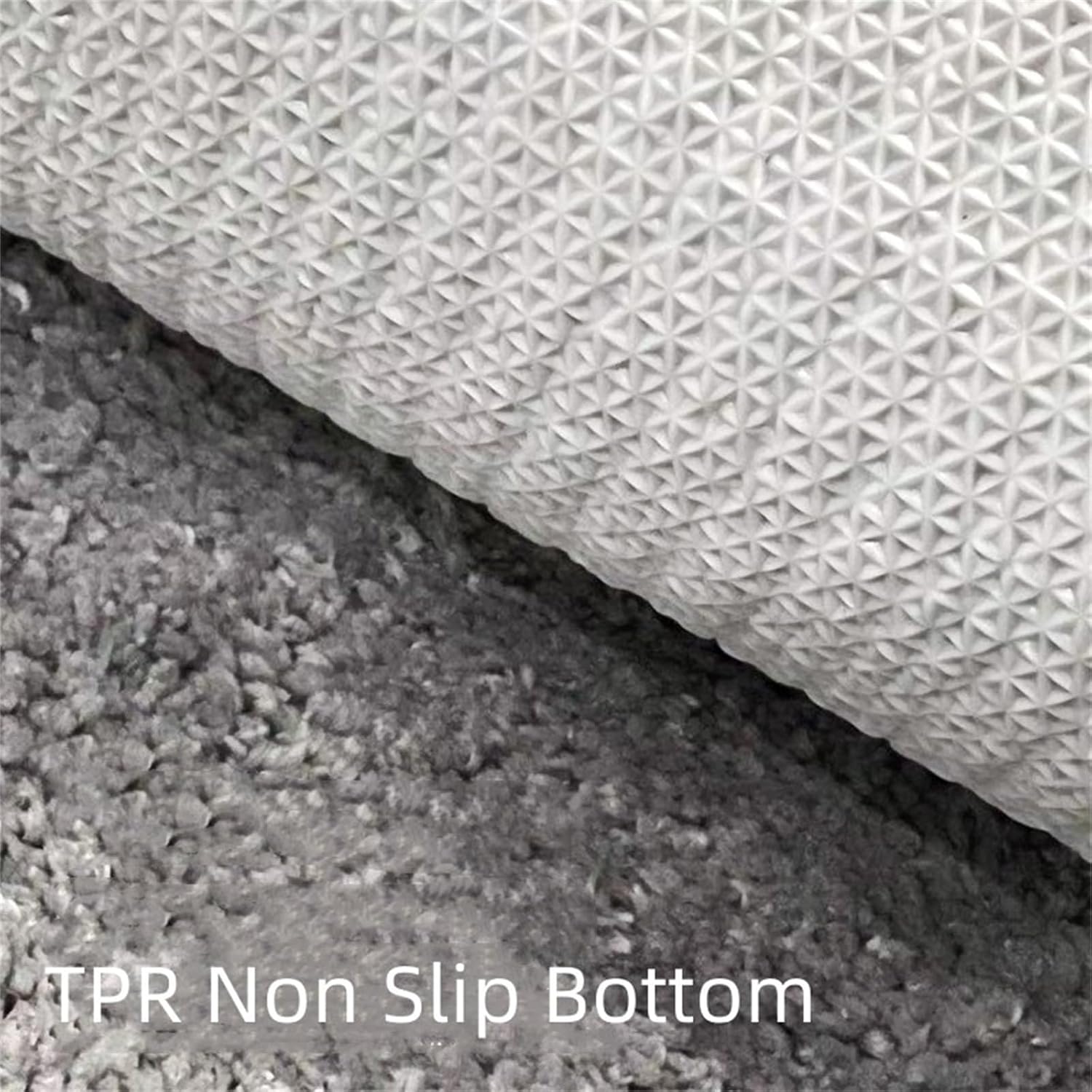 Alfombra de baño curvada, 16 x 39 pulgadas, antideslizante, de microfibra, suave, absorbente, esponjosa, lavable, alfombra de baño para bañera