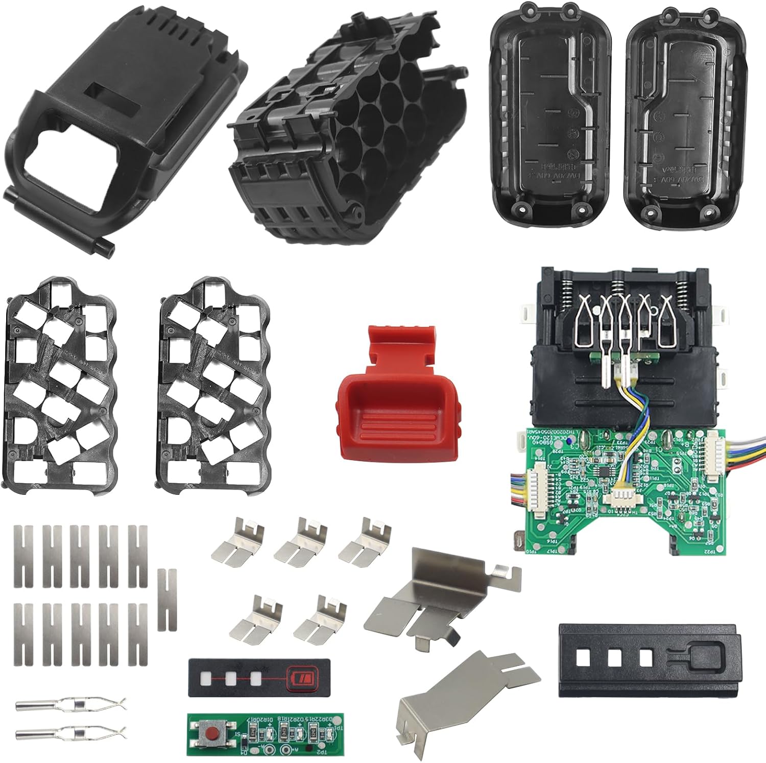 Akocire Reemplazo de caja de plástico para batería Dewalt DCB609 DCB606, carcasa de batería rota, piezas de repuesto para placa de circuito (no