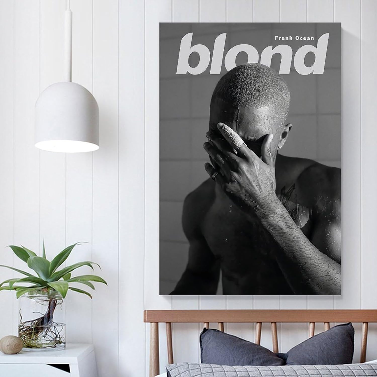 KJV Frank Ocean – Póster de rapero rubio, pintura artística, pintura estética, arte de pared, lienzo para decoración de dormitorio, 16 x 24 pulgadas