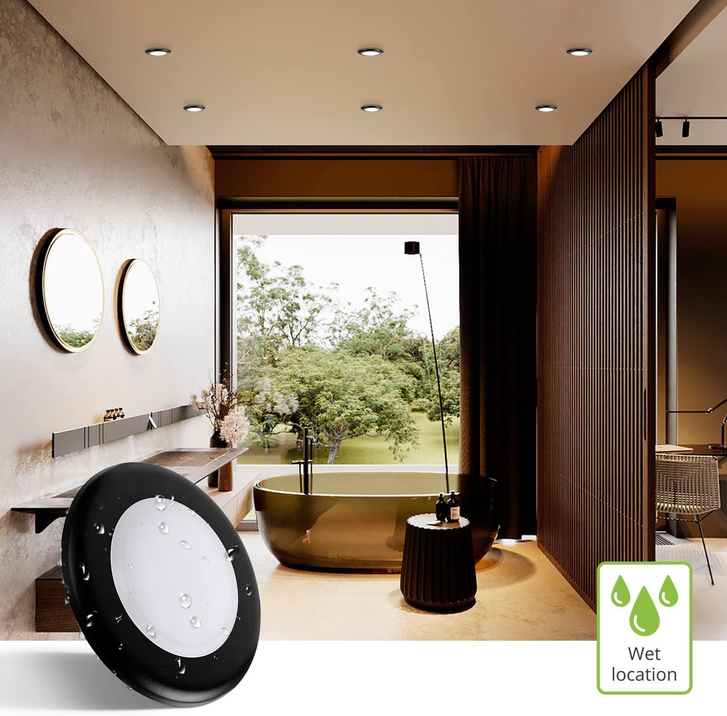ASD Luces LED de disco de 4 pulgadas  2700K3000K3500K4000K5000K, 10W 685LM  Luz de techo regulable de perfil bajo, accesorio de montaje en