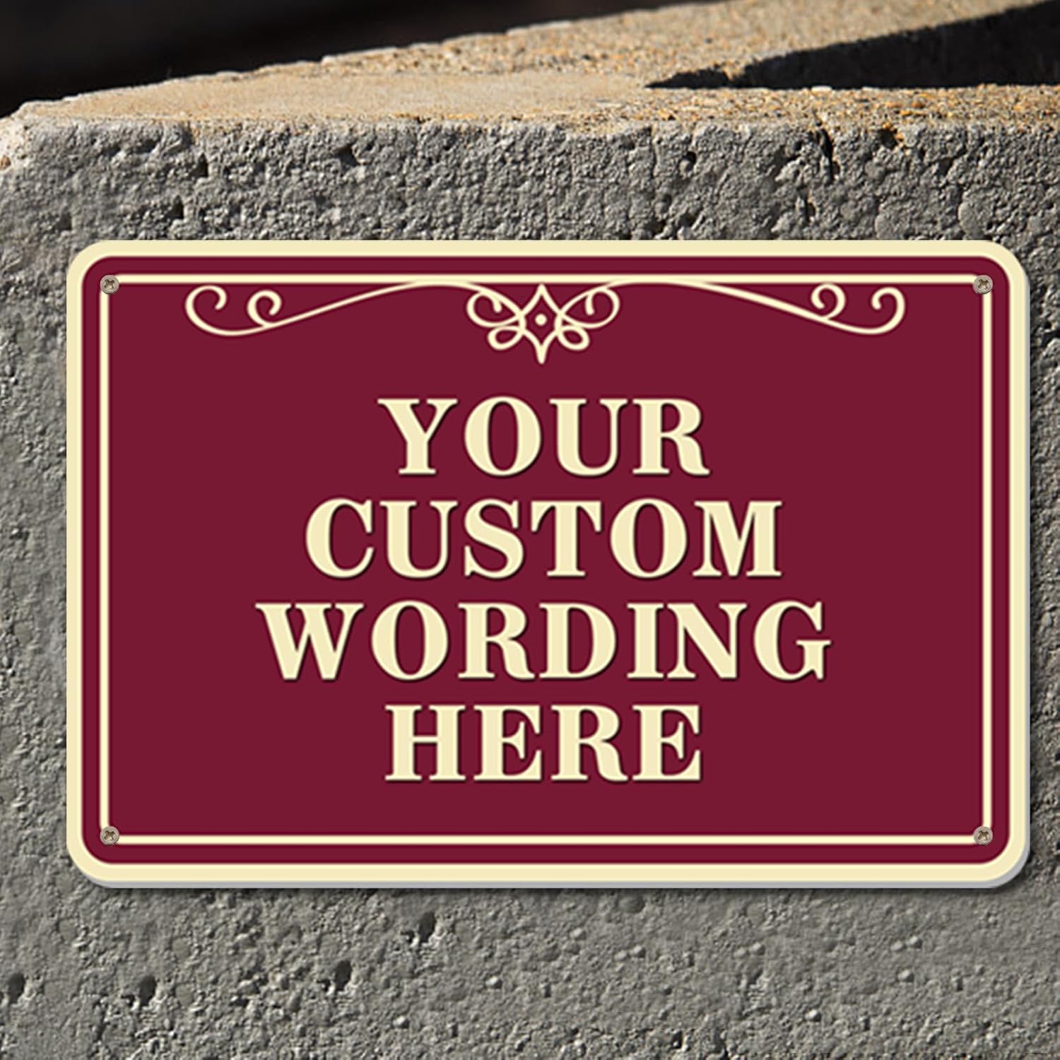 Letreros personalizados de metal para exteriores, letreros personalizados para interiores y exteriores, letreros de césped, letreros de patio,