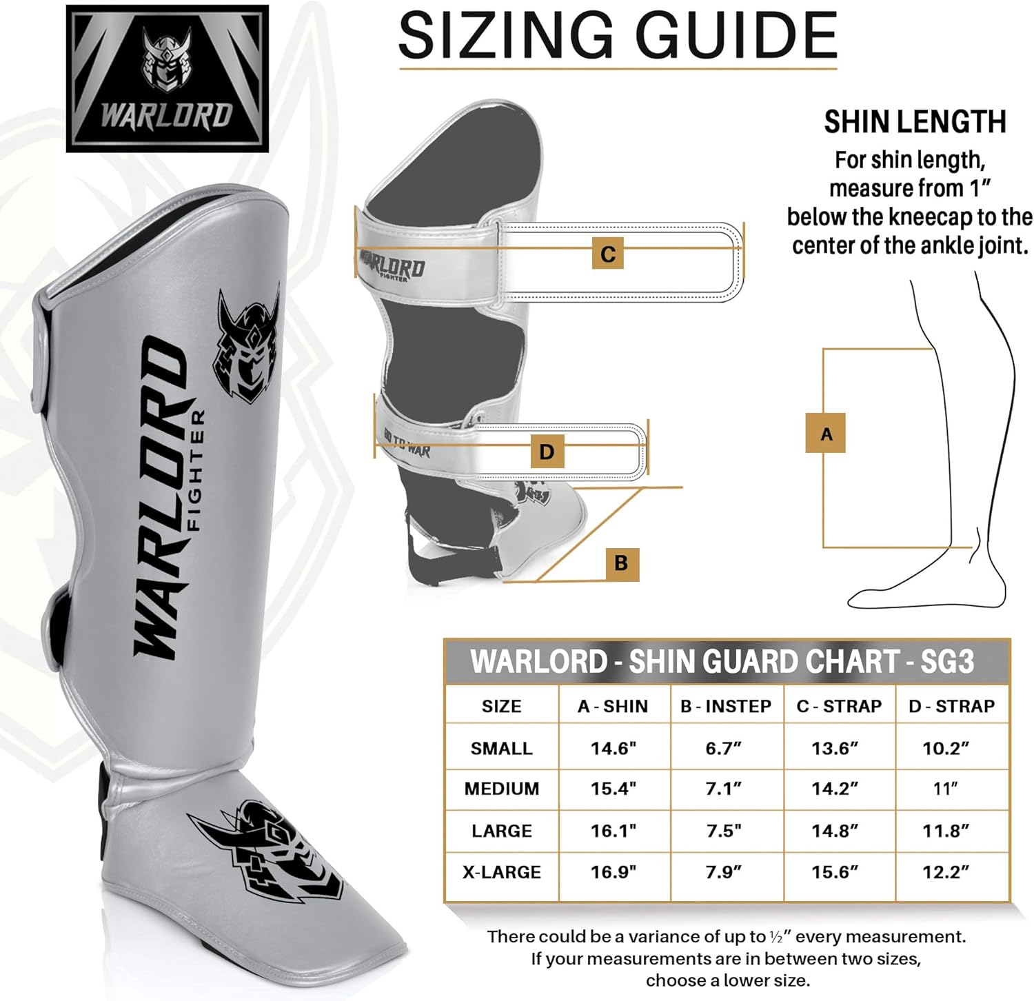 WARLORD Espinilleras Pro Muay Thai para hombre, equipo de MMA, espinilleras de kickboxing, equipo de entrenamiento de MMA, almohadillas de Muay