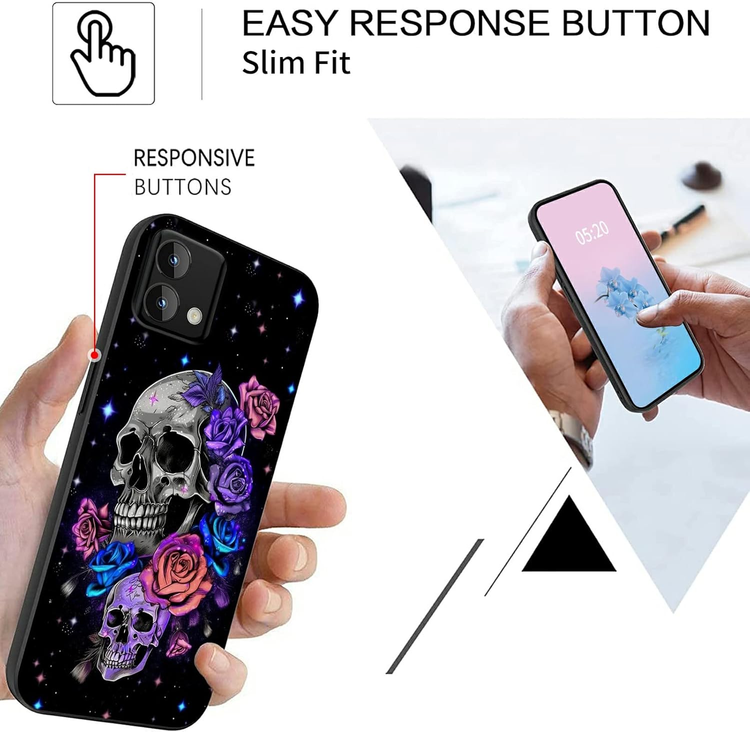 Rossy Funda para Moto G Stylus 5G 2023 no compatible con 5G 2022 con diseño elegante de calavera Galaxy para mujeres y hombres, delgada, suave, de