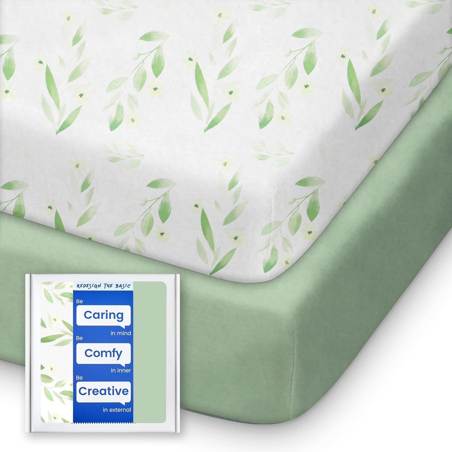 Pack N Play Sábanas ajustadas para niñas y niños, sábanas mini para cuna de estilo bohemio para empacar y jugar, colchón de cuna, jersey elástico