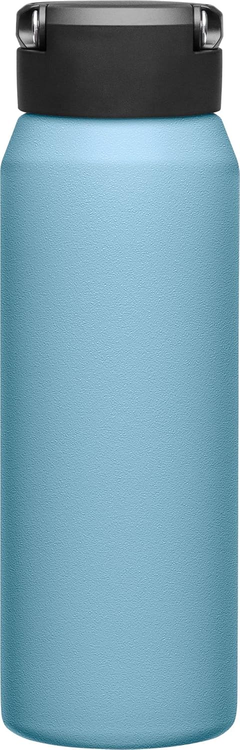 CamelBak Fit Cap – Botella de agua aislada al vacío de acero inoxidable, 32 onzas, azul oscuro