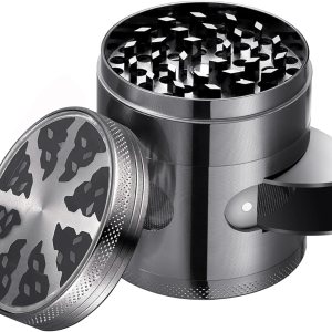 Fayzollz Molinillo de 2.5 pulgadas para hierbas y especias, molinillo manual con parte superior transparente (aleación de zinc, 2.5 pulgadas) Fayzollz Molinillo de 2.5 pulgadas para hierbas y especias, molinillo manual con parte superior transparente (aleación de zinc, 2.5 pulgadas)