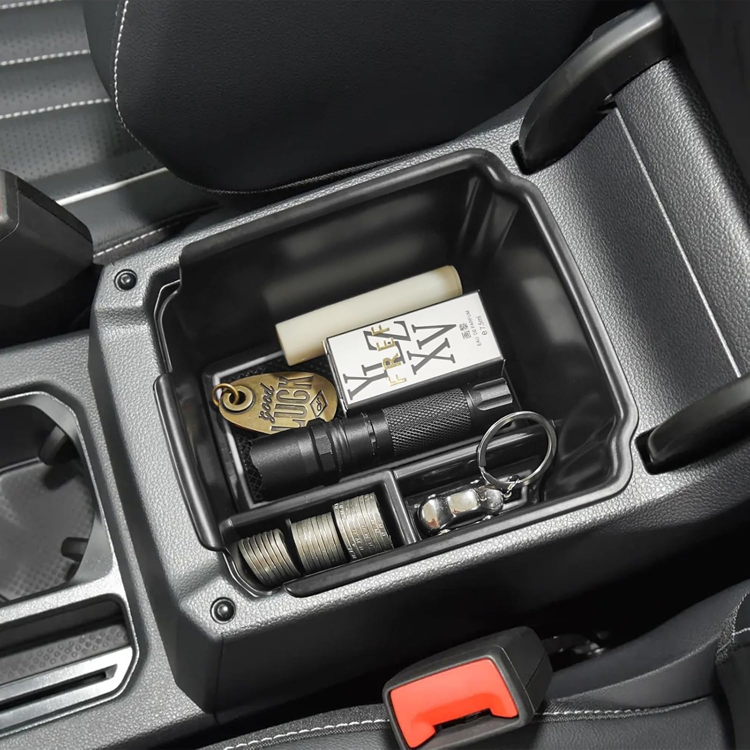 HGWEI Organizador de consola central compatible con VW Tiguan 2018 2019 2020 2021 2022 2023 2024 y Volkswagen Taos 2022 2023, bandeja de inserción