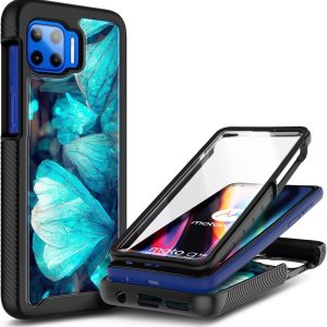 NZND Funda para Motorola Moto One 5G  5G UWG 5G Plus con protector de pantalla integrado, protección de cuerpo completo, protección a prueba de NZND Funda para Motorola Moto One 5G  5G UWG 5G Plus con protector de pantalla integrado, protección de cuerpo completo, protección a prueba de